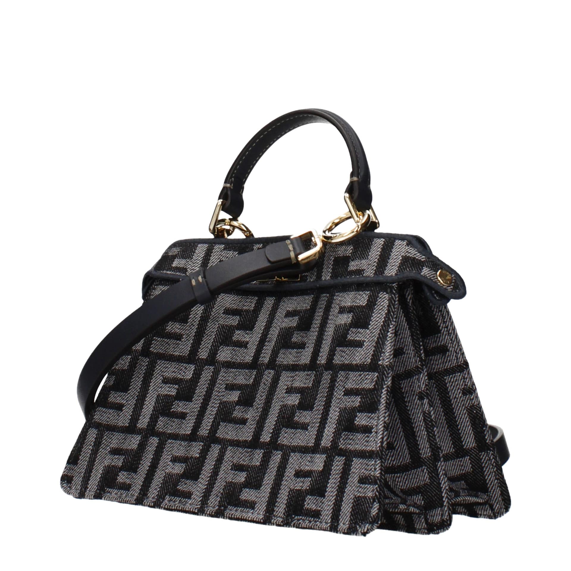Fendi Black Fabric Handbag - Image 2