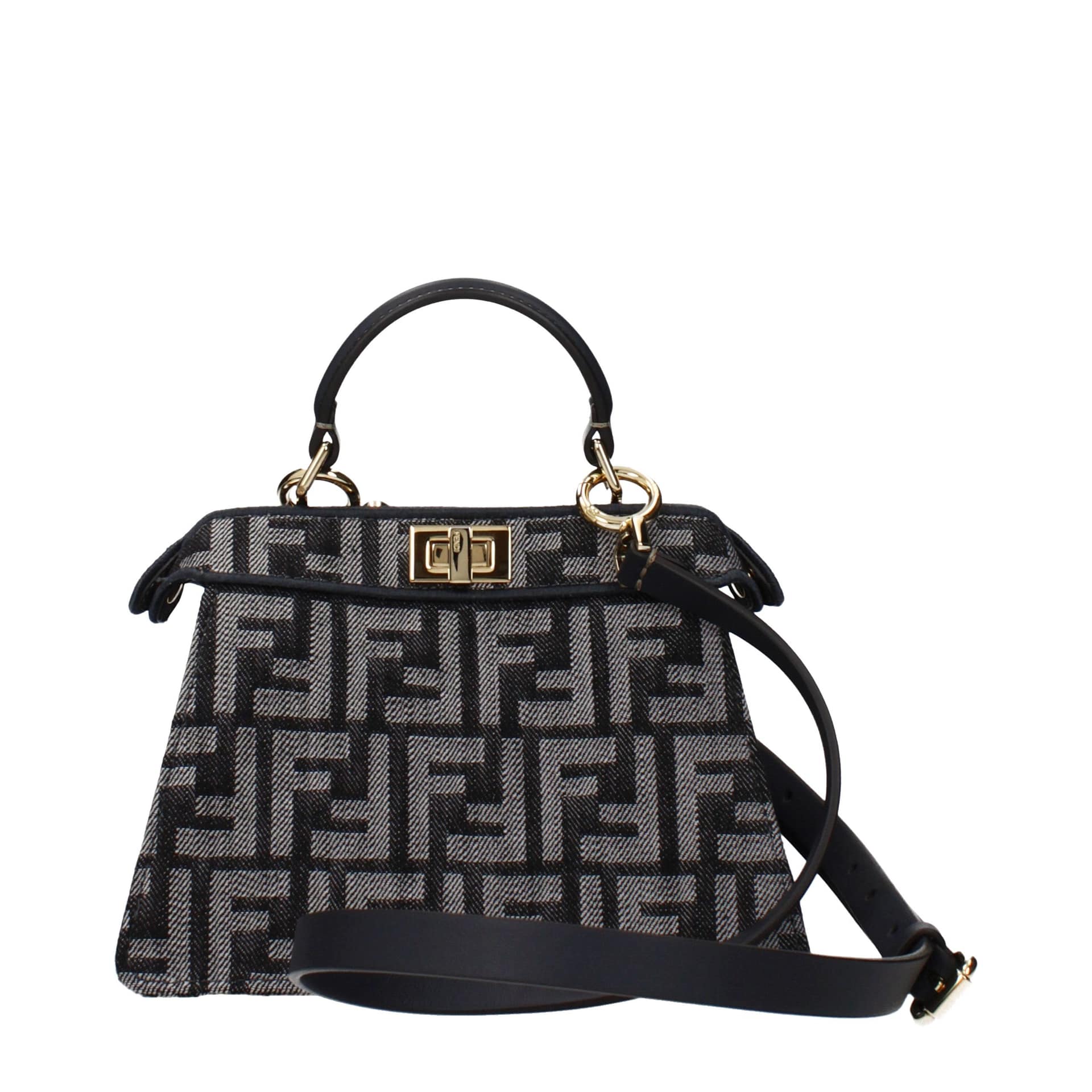 Fendi Black Fabric Handbag - Image 3