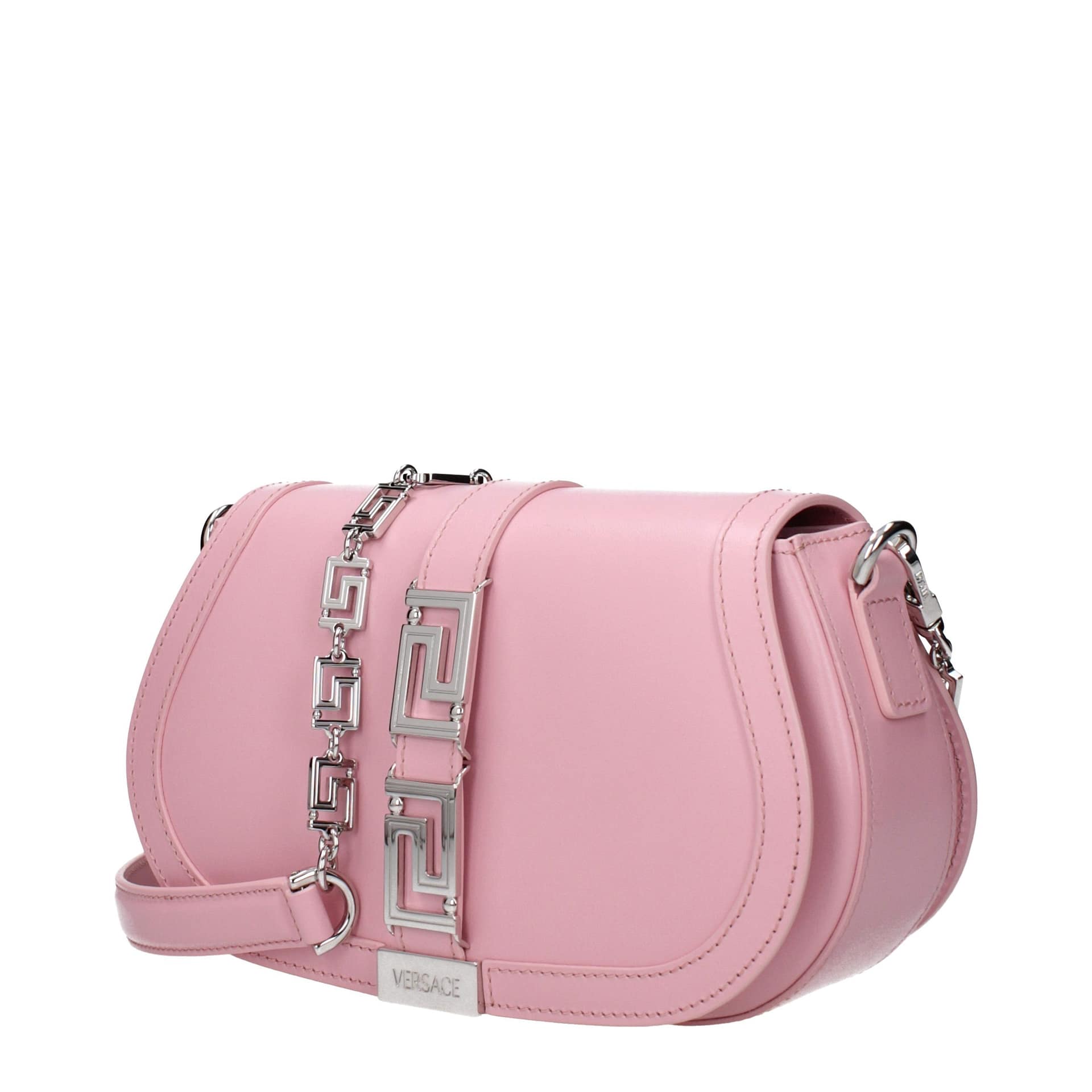 Versace Pink Leather Shoulder Bag - Image 3