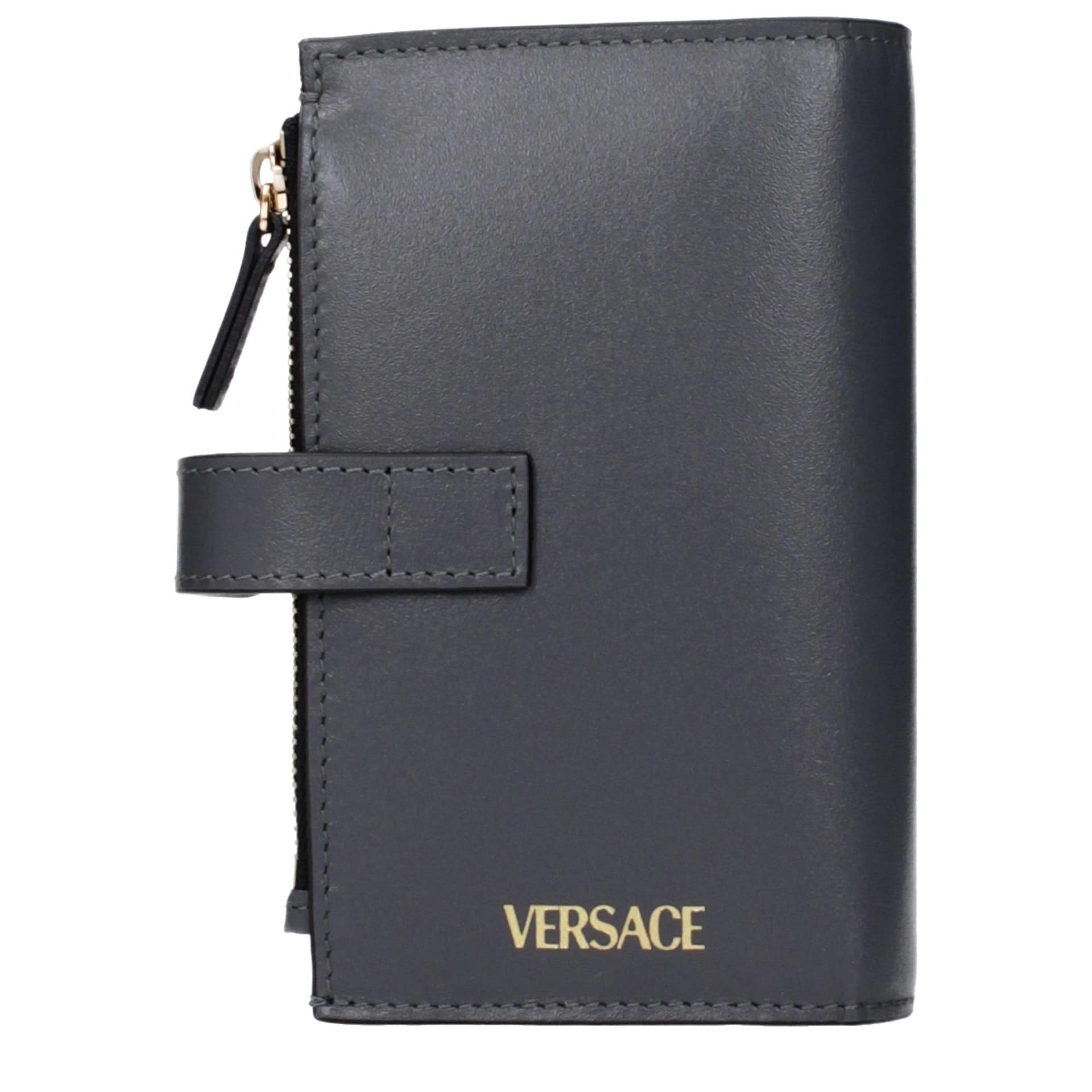 Versace Gray Leather Wallet - Image 3