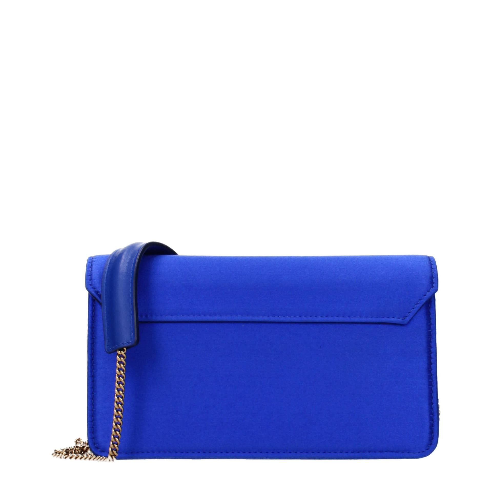 Roberto Cavalli Blue Satin Clutch Bag - Image 3