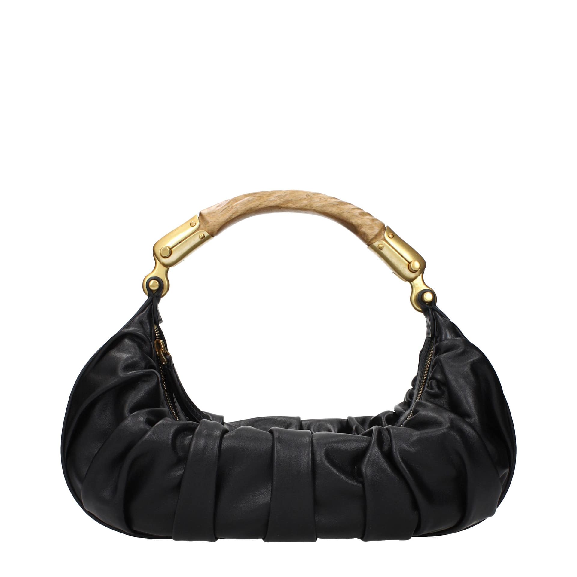 Balmain Black Leather Handbag
