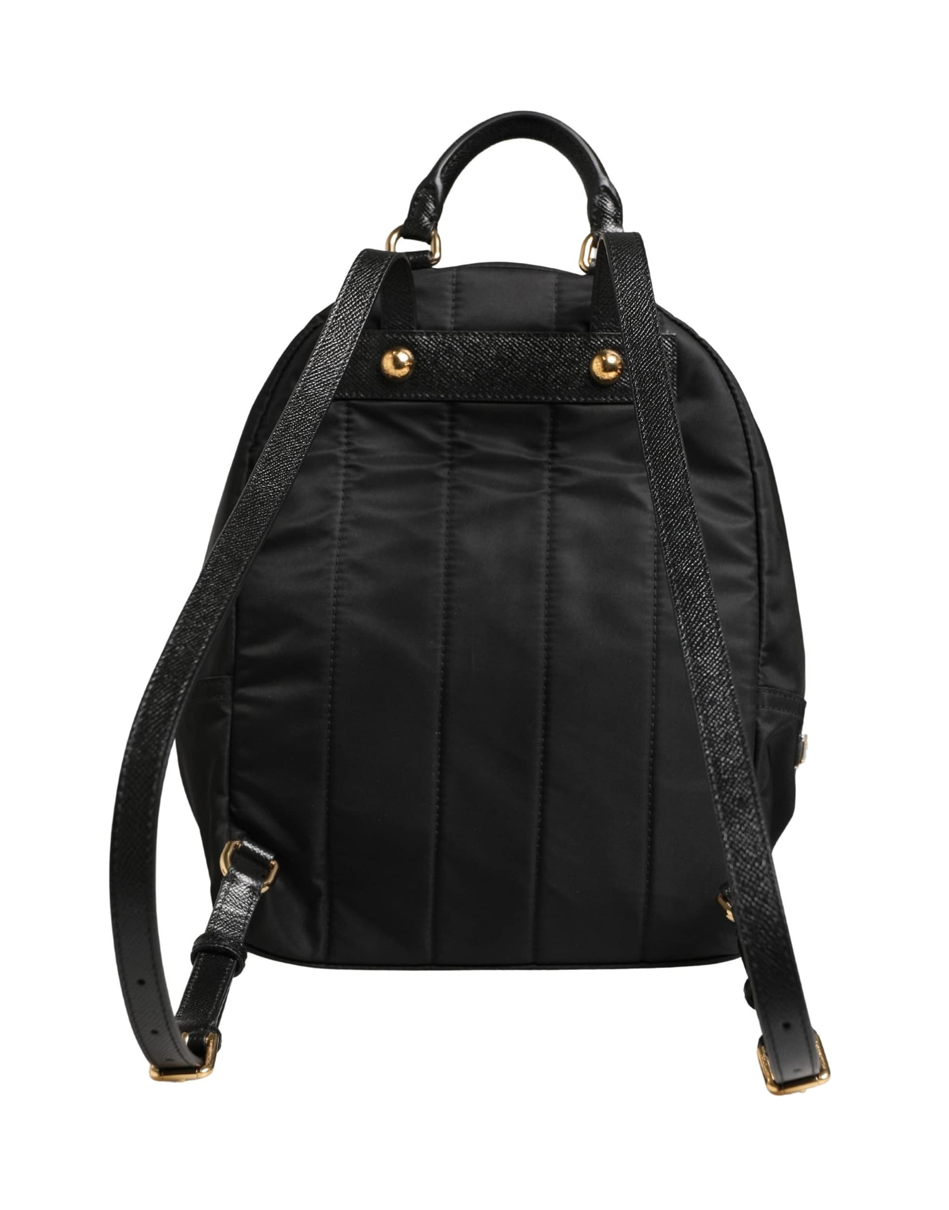 Dolce & Gabbana VULCANO Black Nylon #DGFAMILY Embellished Backpack Bag - Image 6
