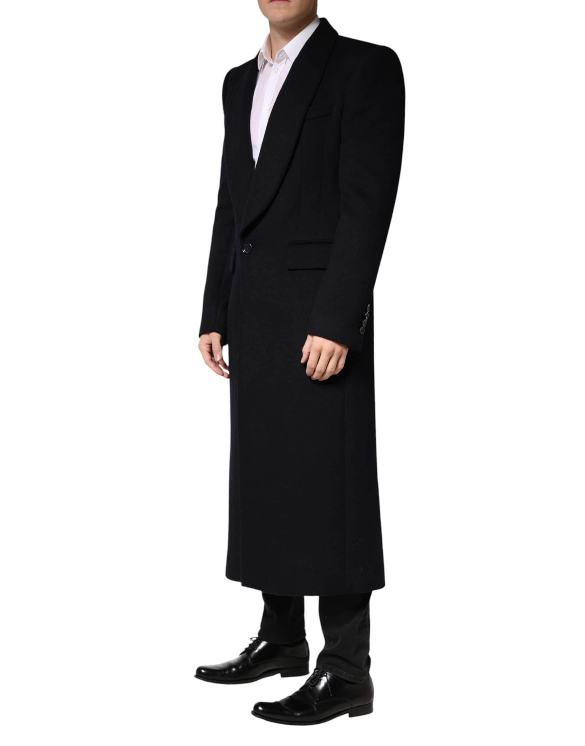 Dolce & Gabbana Black Single Breasted Trench Coat Jacket - Image 3