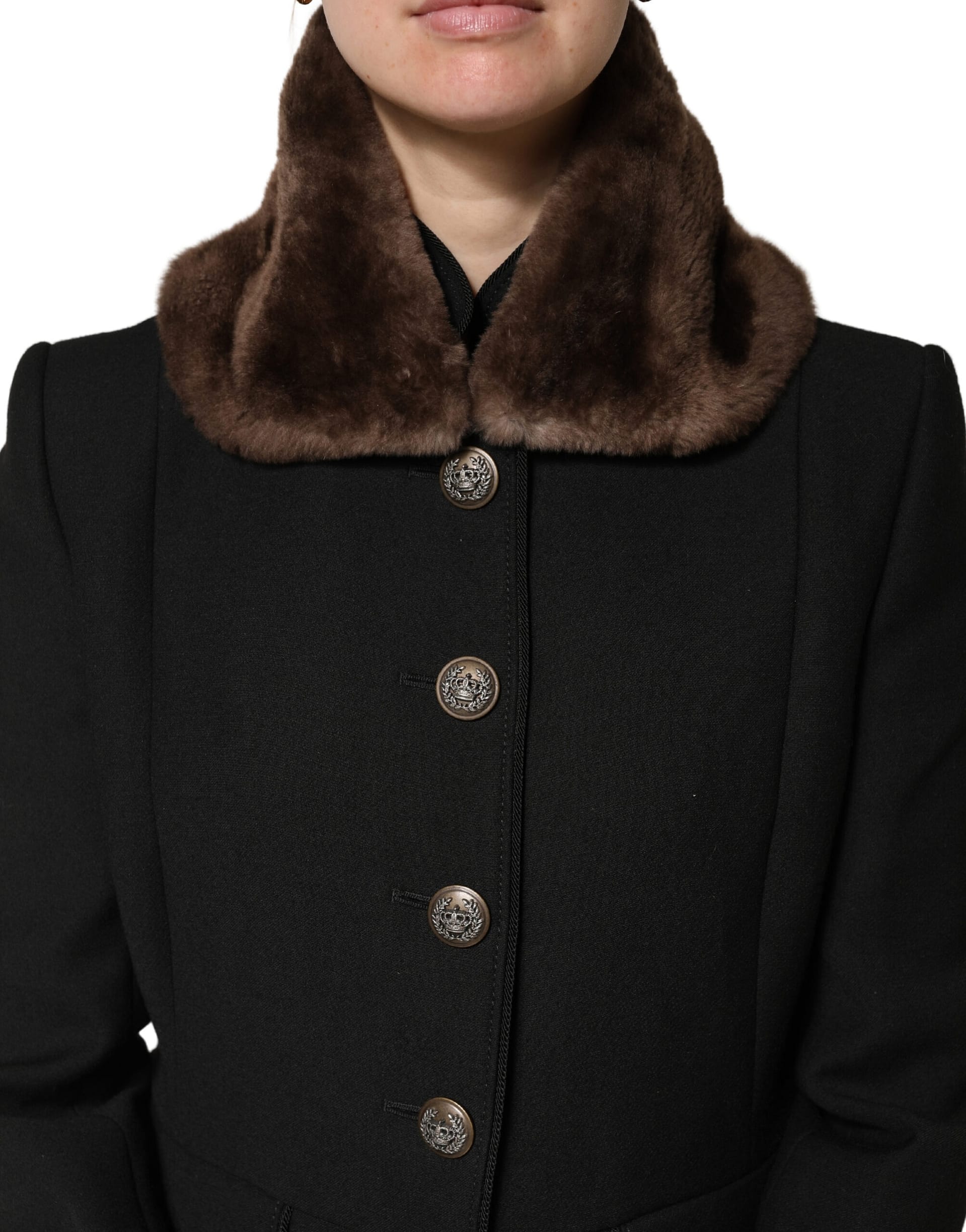 Dolce & Gabbana Brown Fur Shoulder Collar Neck Wrap 60cm x 14cm Scarf - Image 2