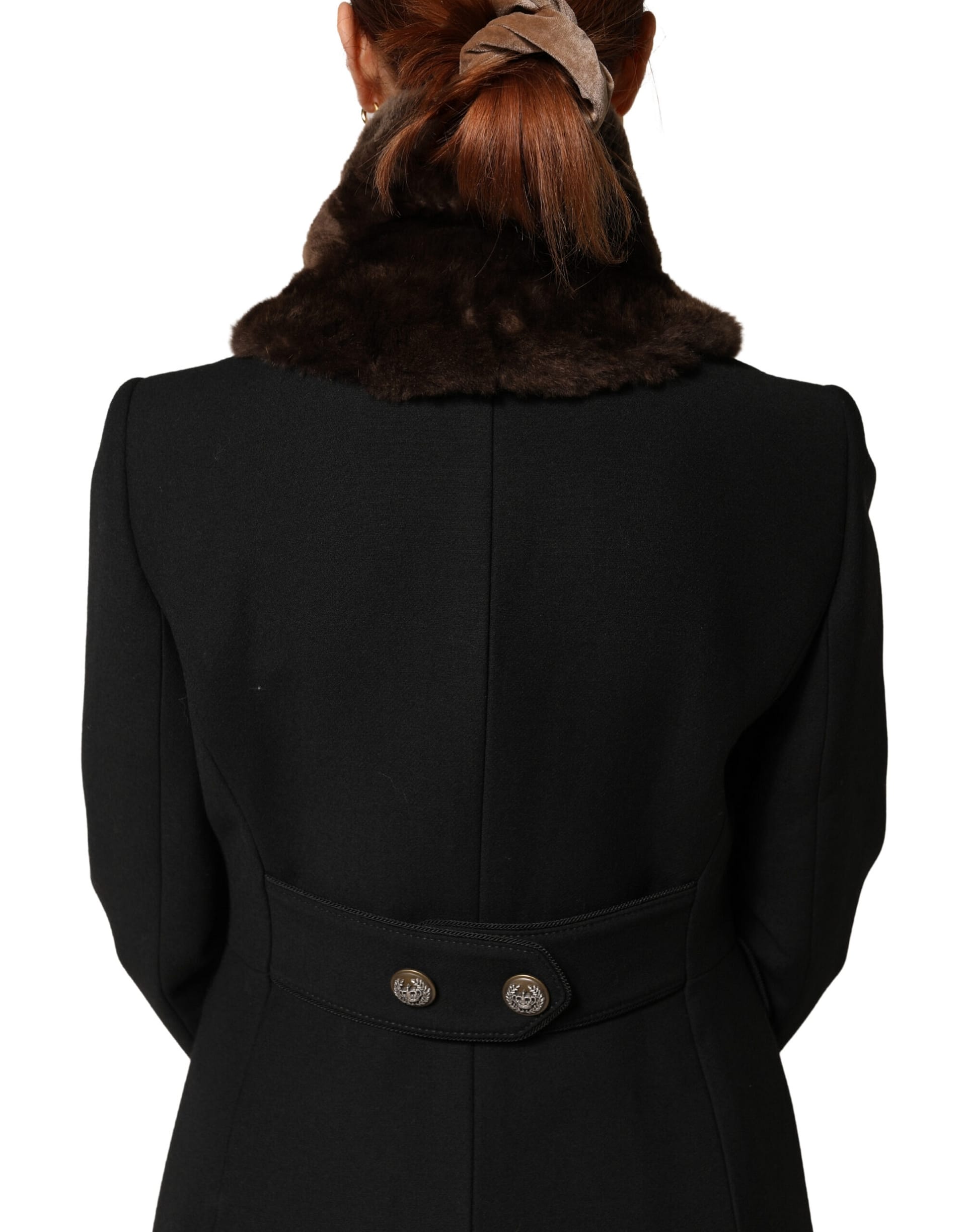 Dolce & Gabbana Brown Fur Shoulder Collar Neck Wrap 60cm x 14cm Scarf - Image 3