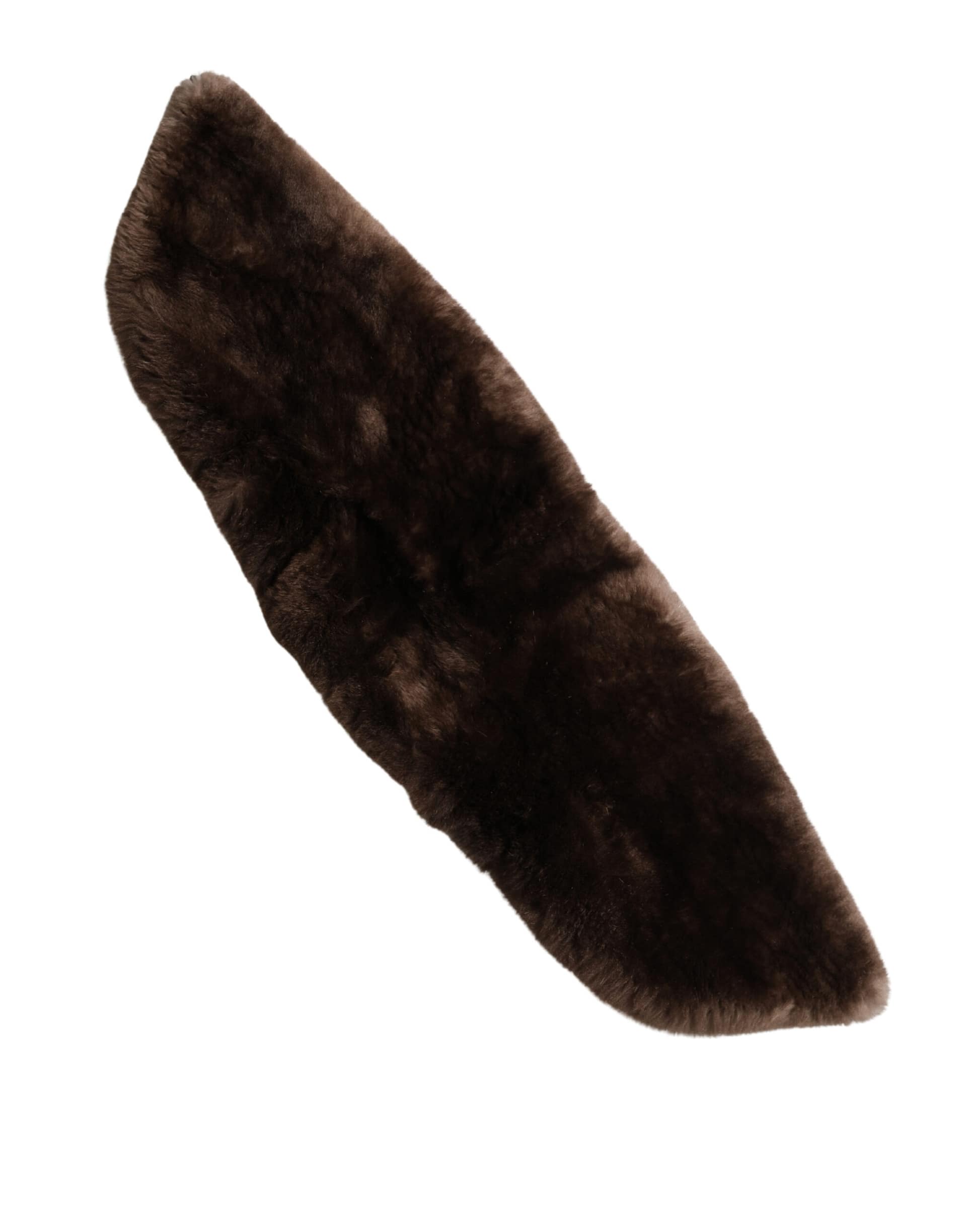 Dolce & Gabbana Brown Fur Shoulder Collar Neck Wrap 60cm x 14cm Scarf - Image 5