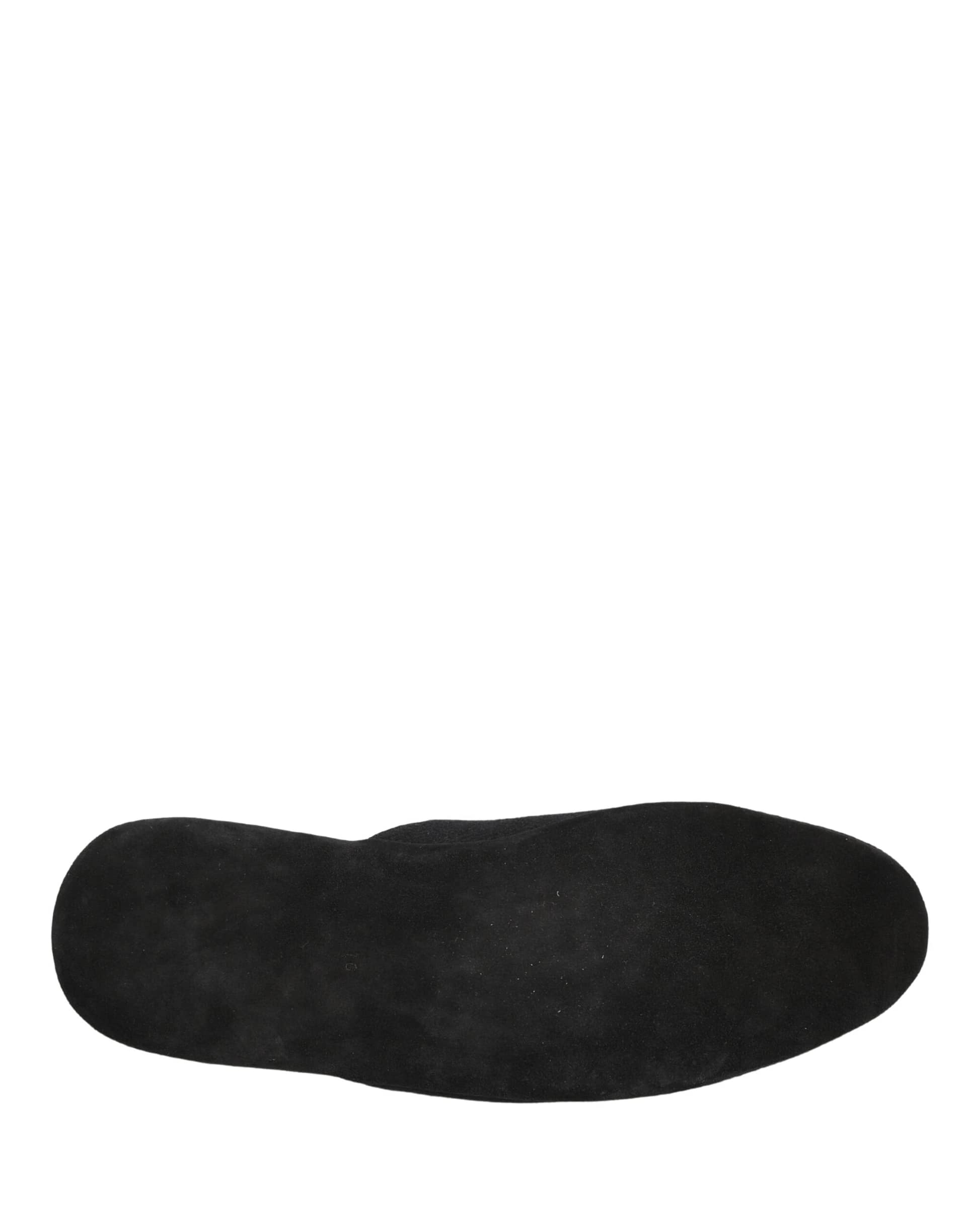 Dolce & Gabbana Black Wool Cashmere Red Quilted Slippers Shoes - Image 8