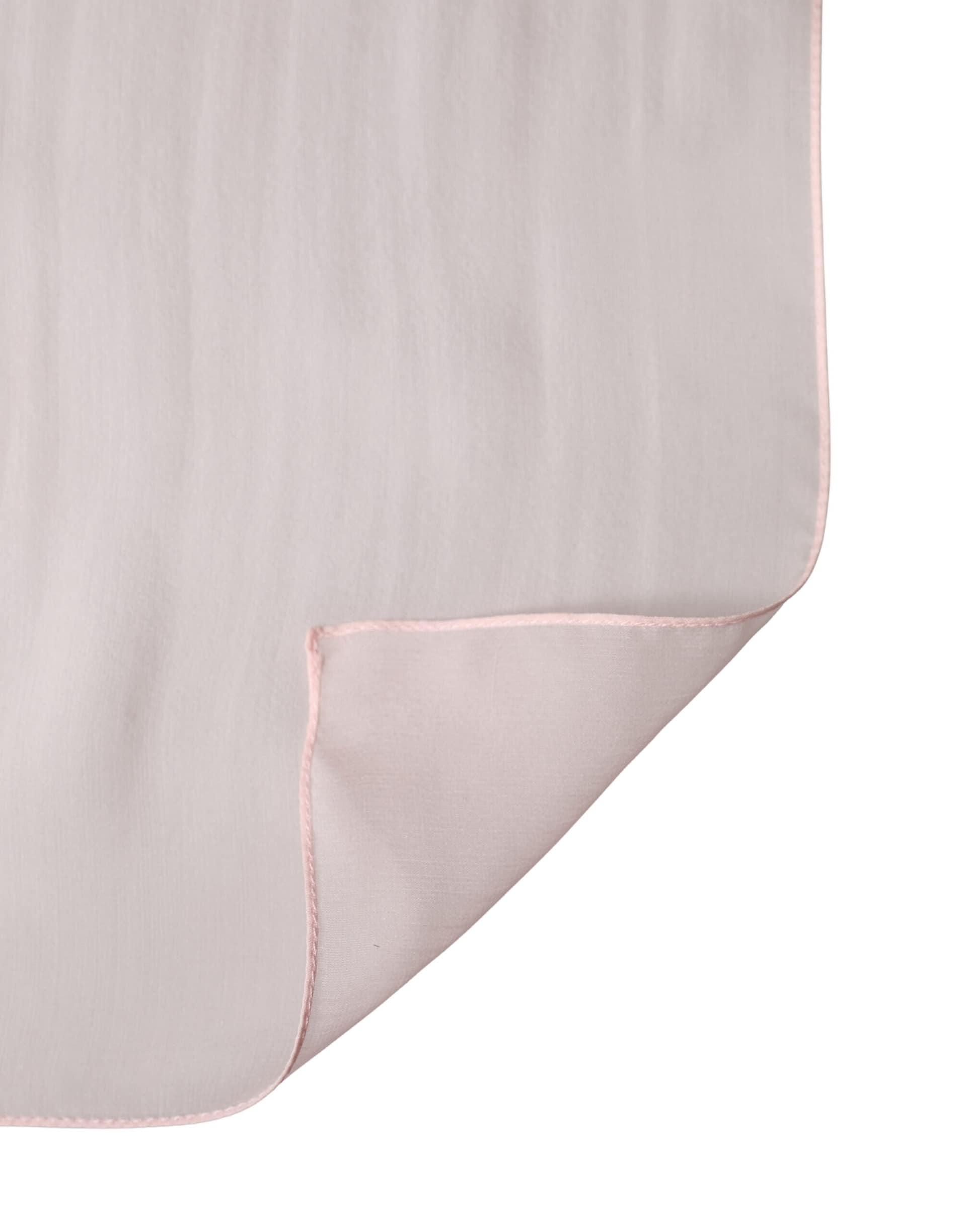Dolce & Gabbana Light Pink Silk Neck Wrap Foulard 91.5cm x 88cm Scarf - Image 3