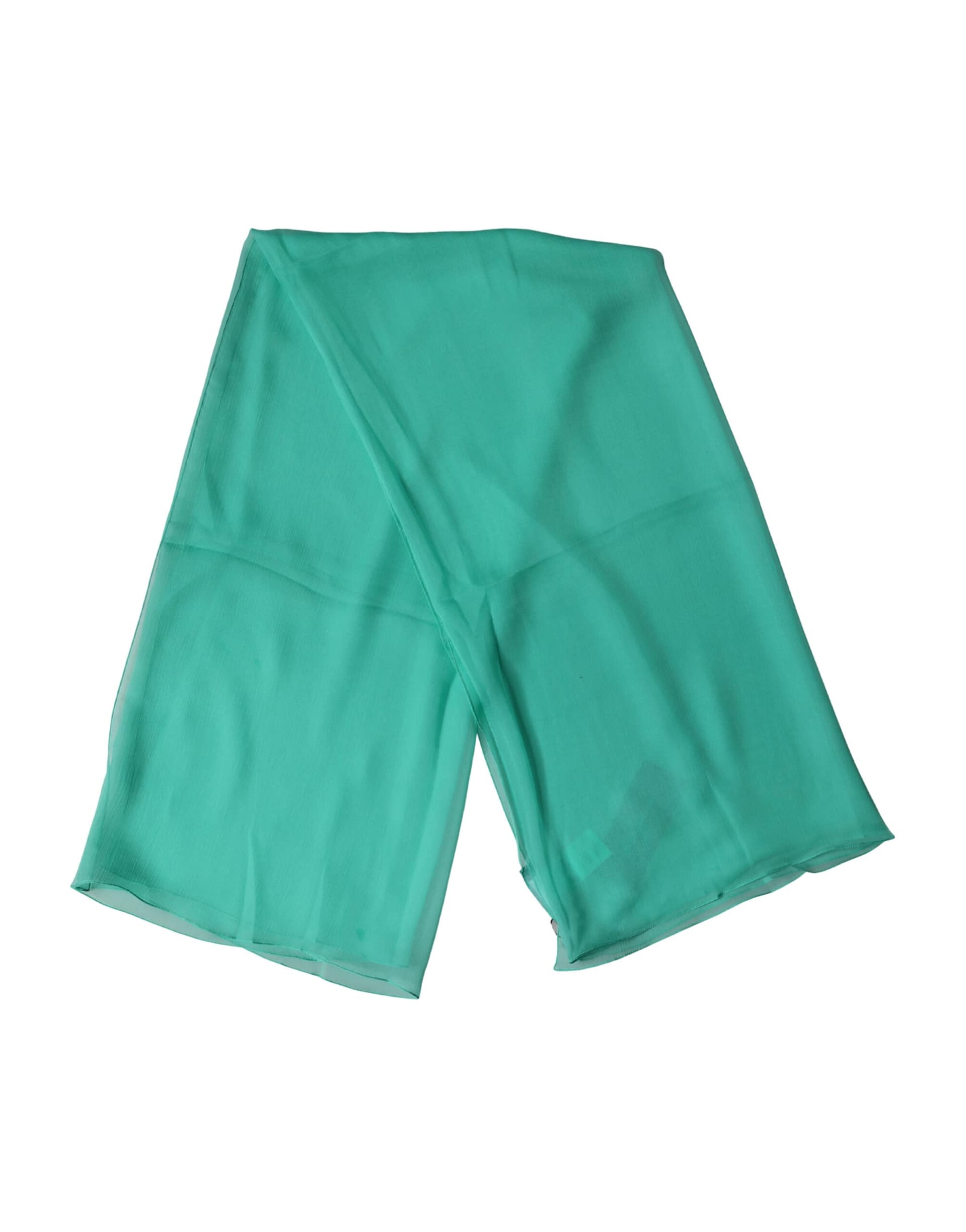 Dolce & Gabbana Light Green Silk Neck Wrap Foulard 131cm x 126.5cm Scarf - Image 2