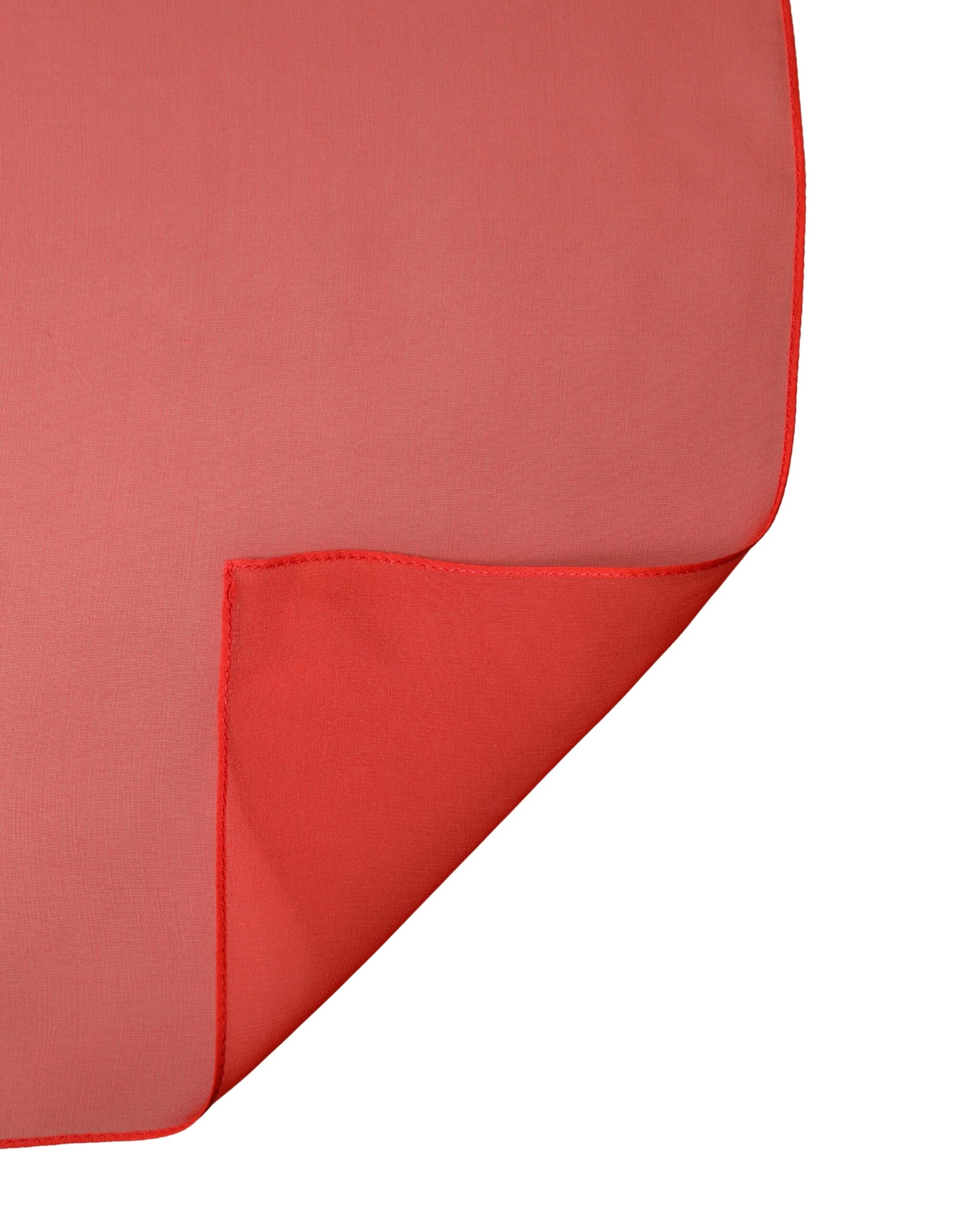 Dolce & Gabbana Red Silk Neck Wrap Shawl Foulard 133cm x 129cm Scarf - Image 3