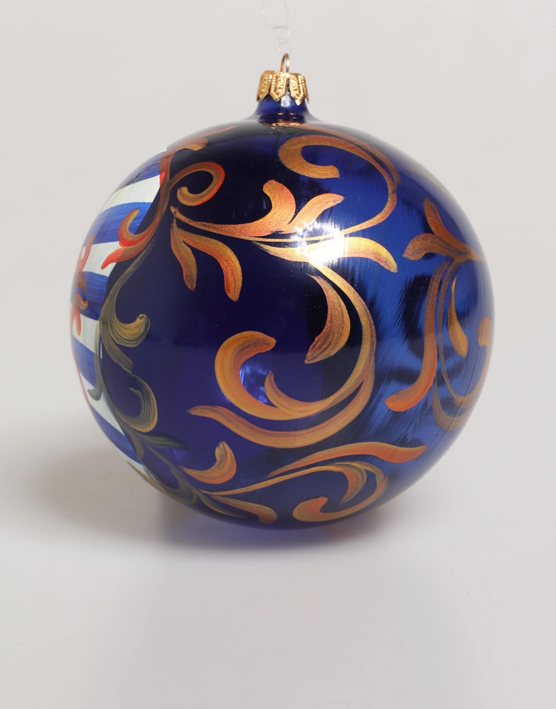 Dolce & Gabbana Multicolor Hand Painted Sicilian Ornament Christmas Ball - Image 4