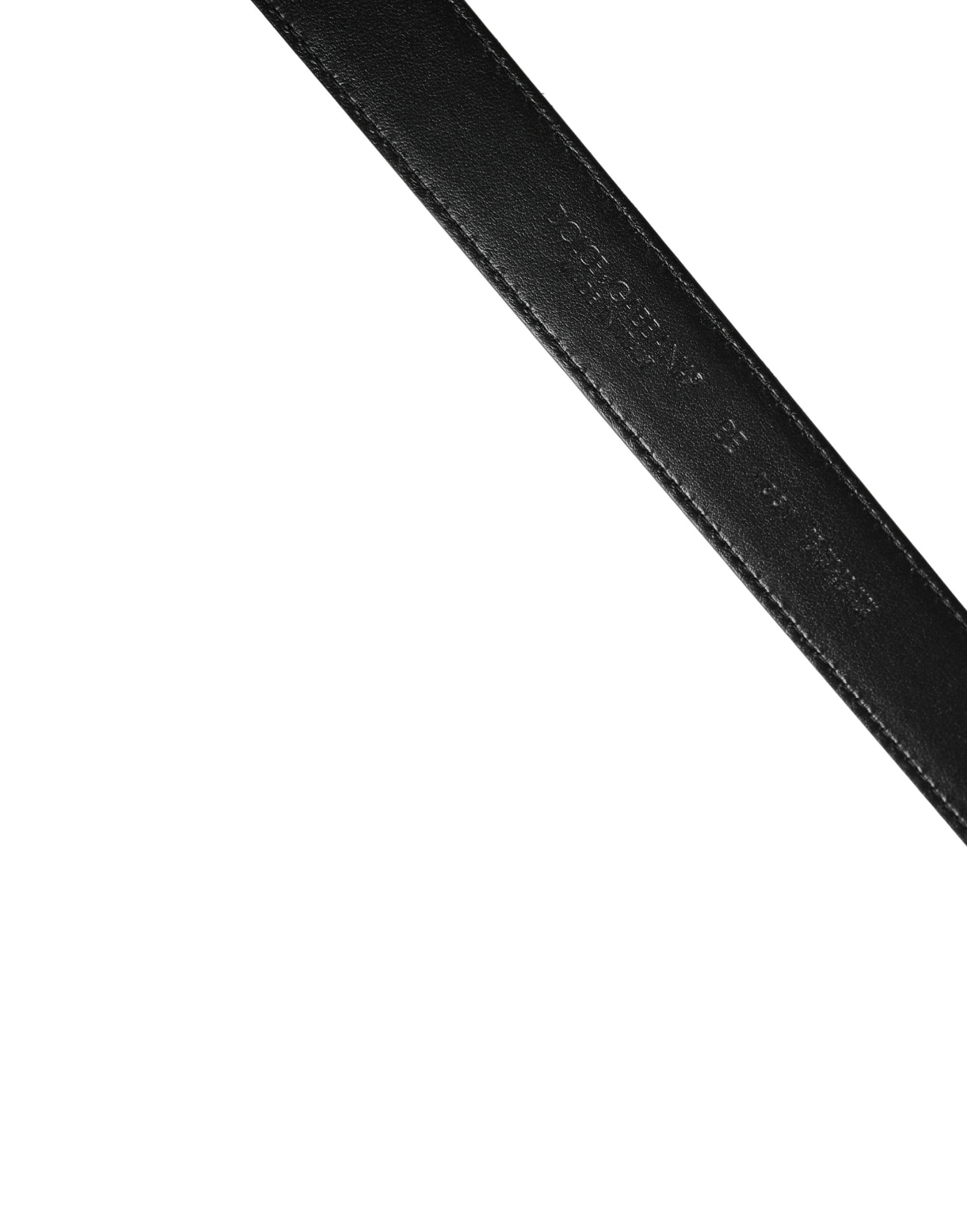 Dolce & Gabbana Brown Calf Fur Leopard Metal Buckle Belt - Image 6