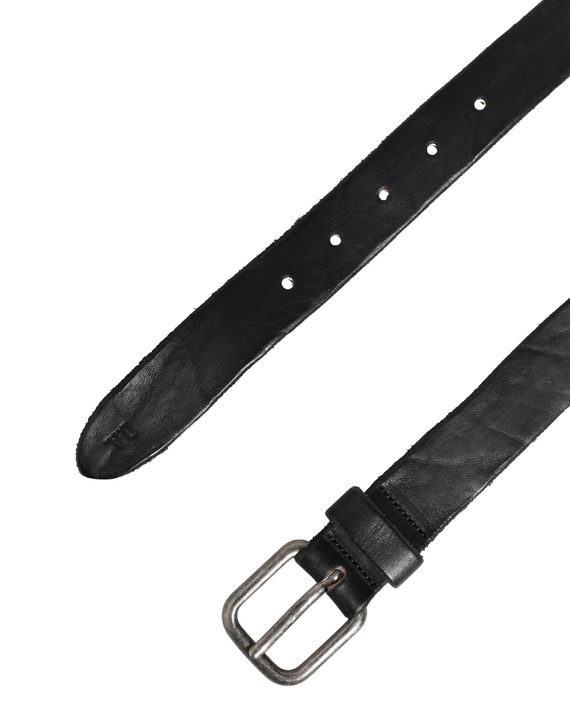 Daniele Alessandrini Men Black Leather Metal Buckle Belt - Image 7