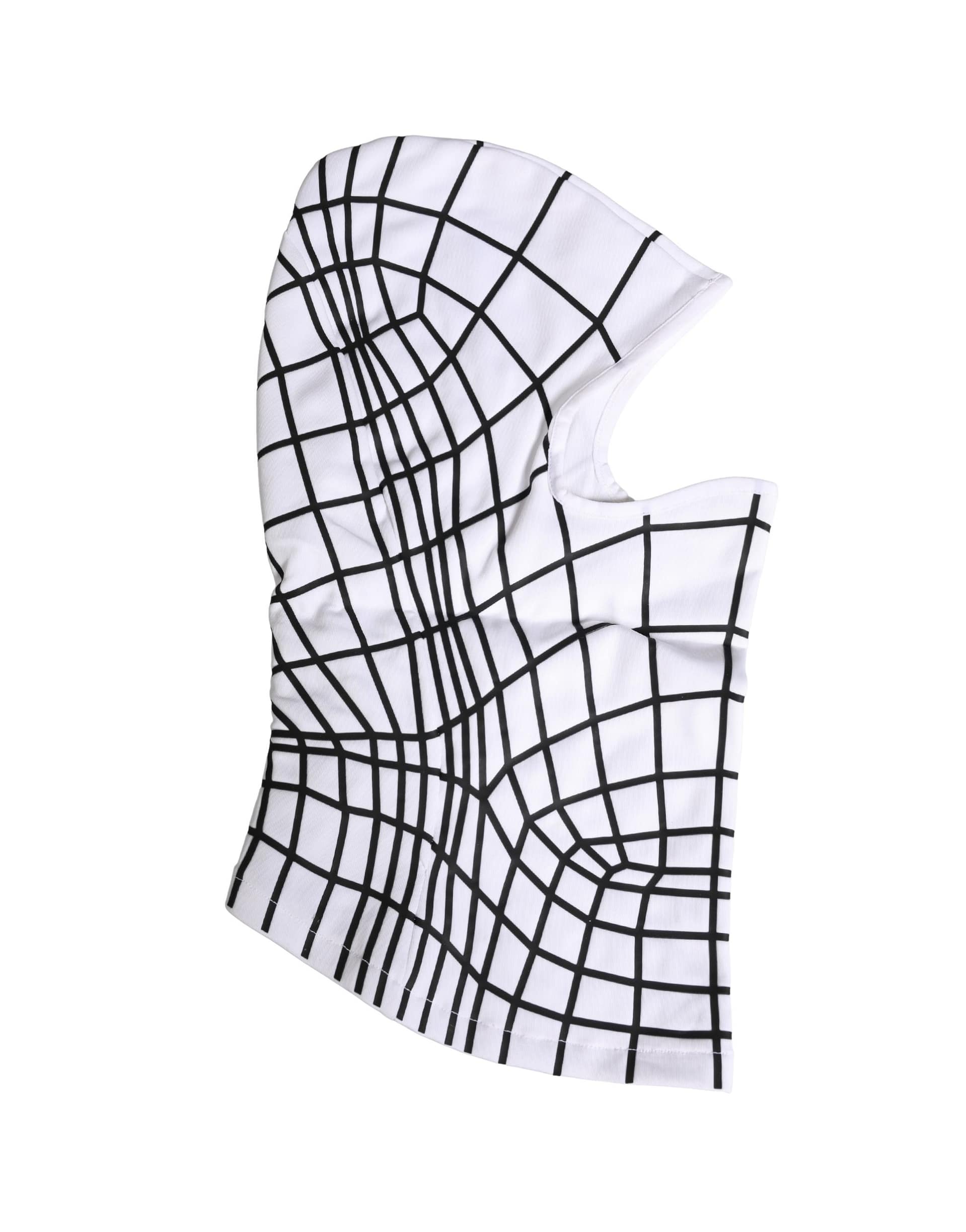 Dolce & Gabbana Men White Stripes Nylon Ski Mask Balaclava Hat - Image 2