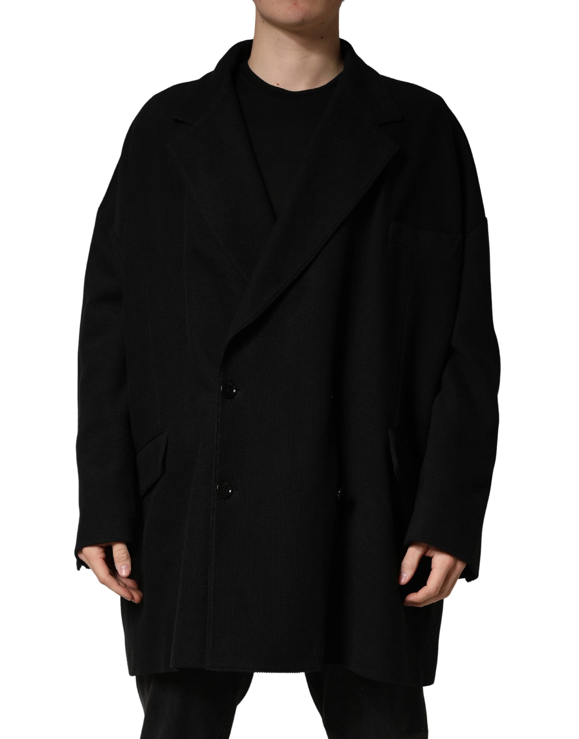 Dolce & Gabbana Black Double Breasted 2 Buttons Suit Jacket - Image 2