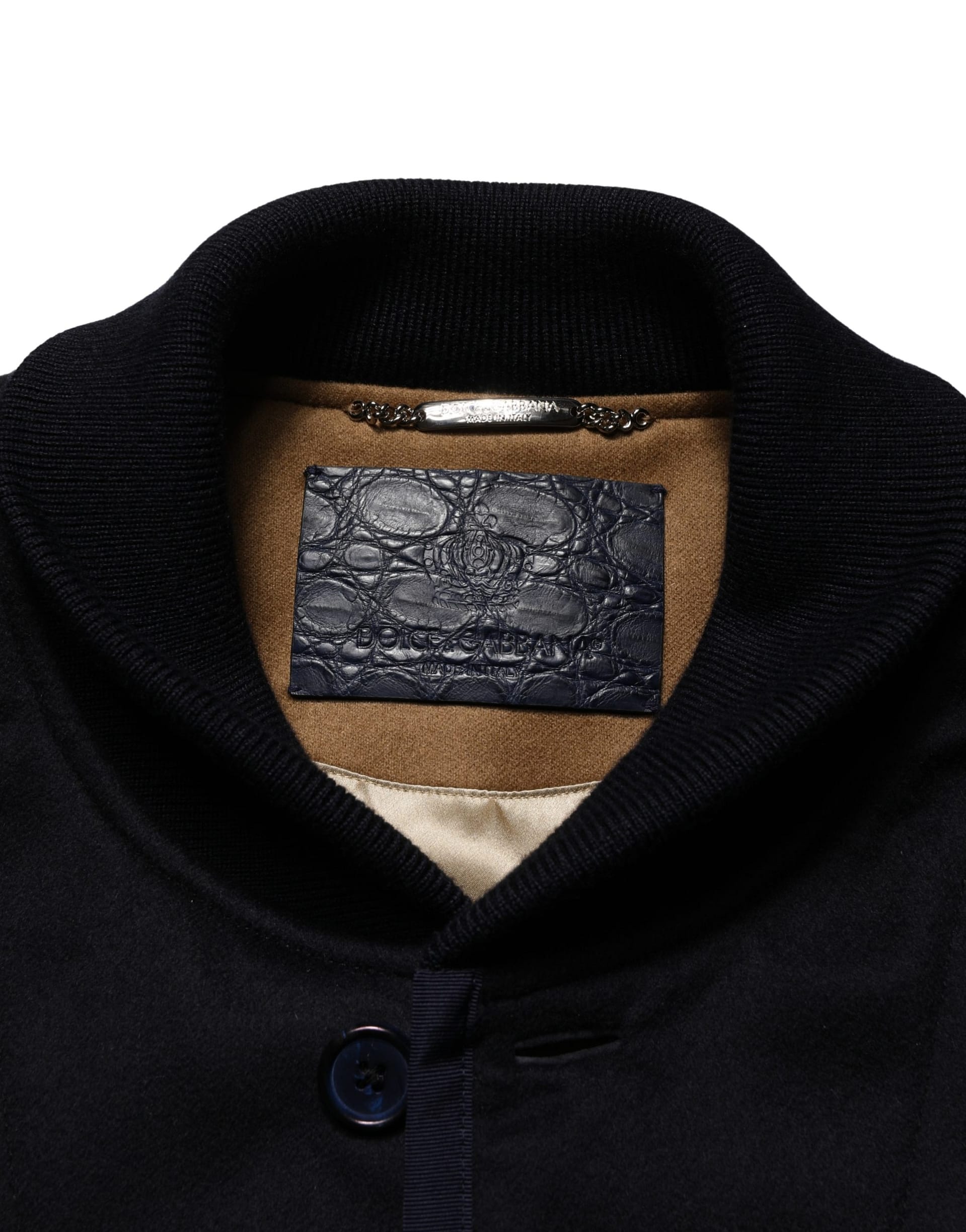 Dolce & Gabbana Black Cashmere Knitted Button Down Jacket - Image 7