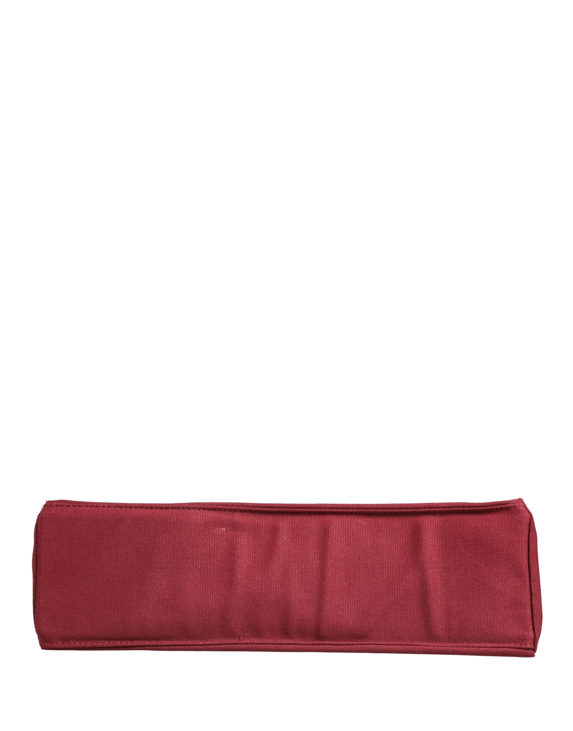 SIF JAKOBS Burgundy Cotton Canvas Shopping Tote Women Borse Jewellery Bag - Image 7