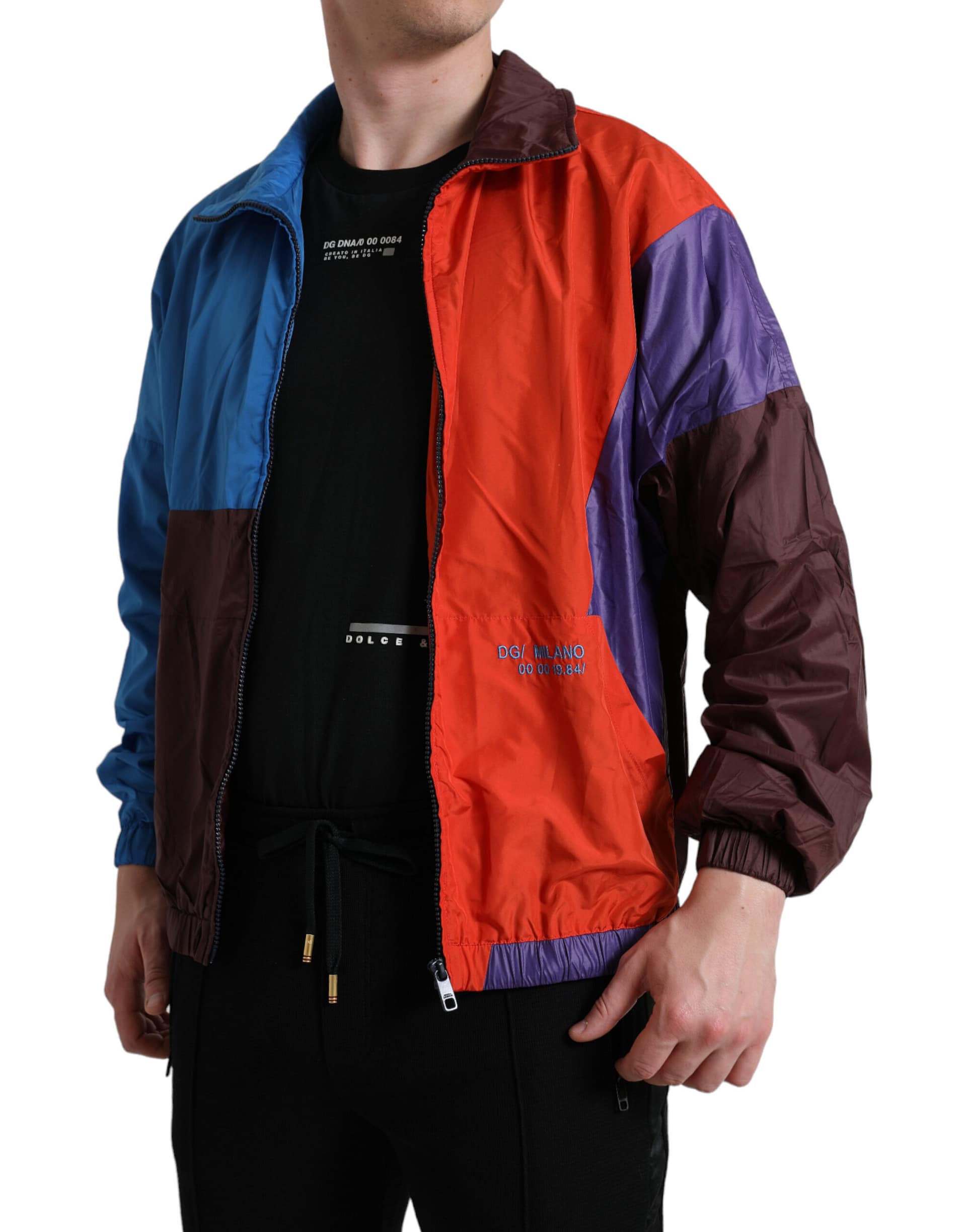 Dolce & Gabbana Multicolor Color Windbreaker Jacket - Image 4