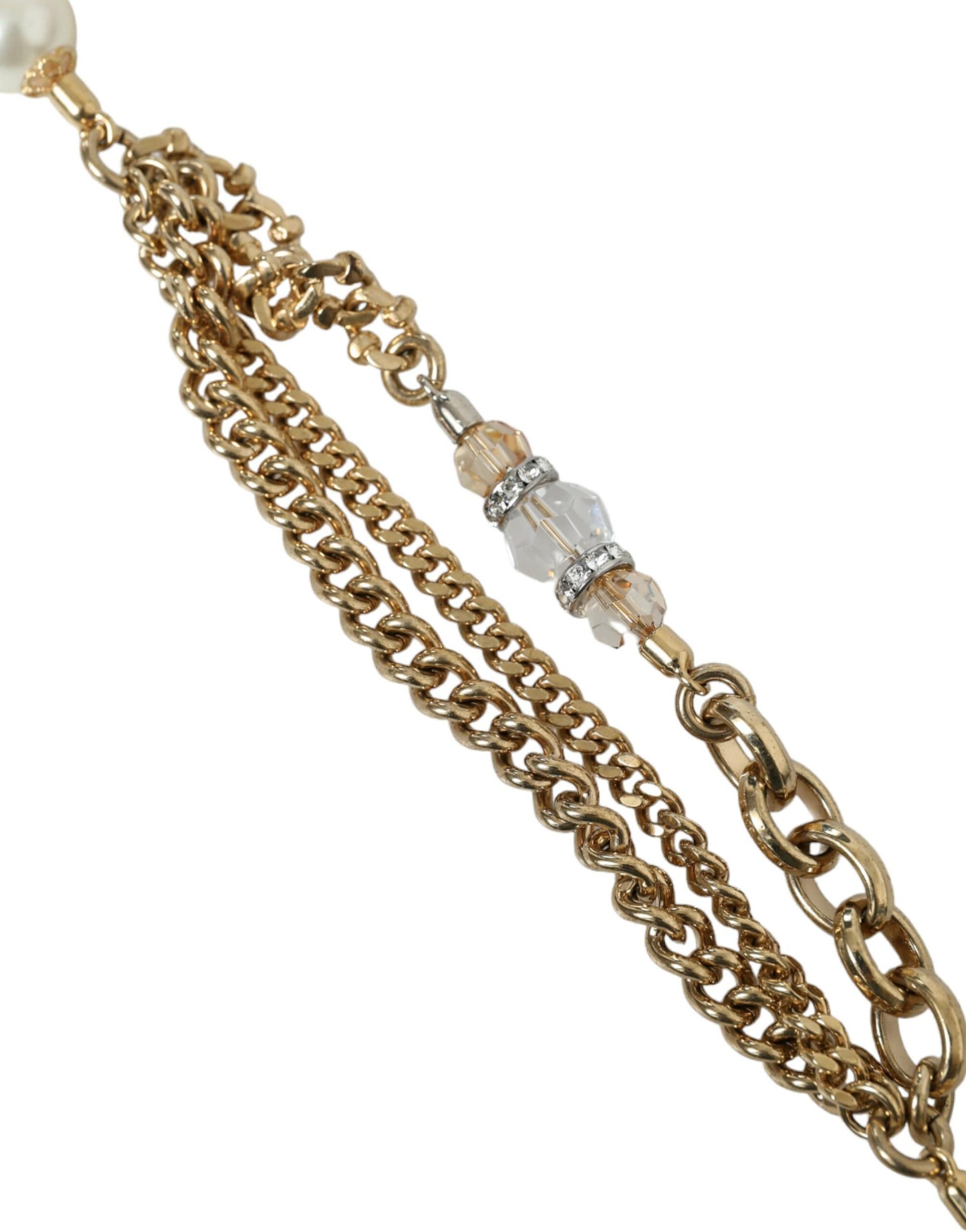 Dolce & Gabbana Blue Braided Gold Brass Chain Waist Belt - Image 5