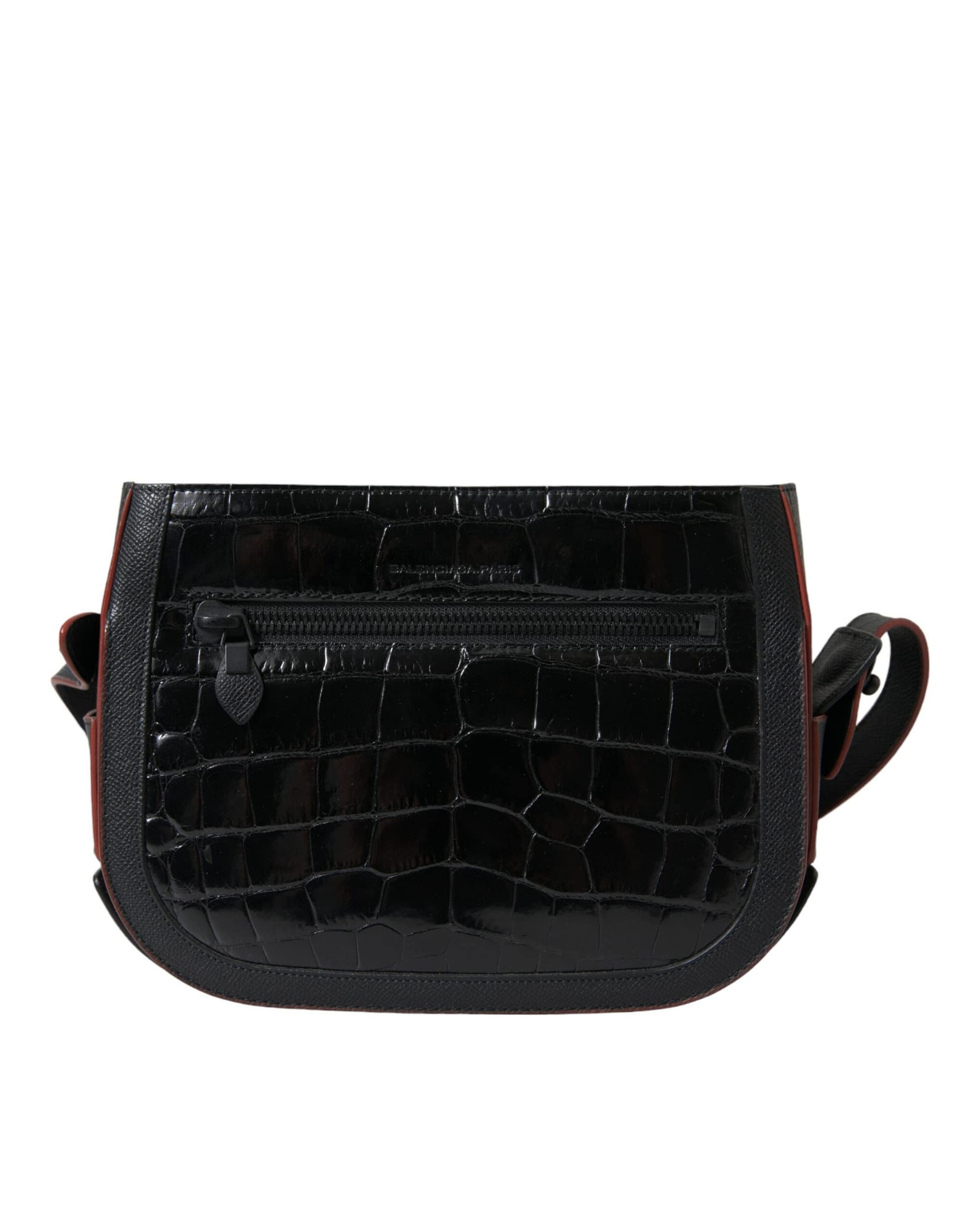 Balenciaga Black Exotic Leather Shoulder Crossbody Camera Bag - Image 3