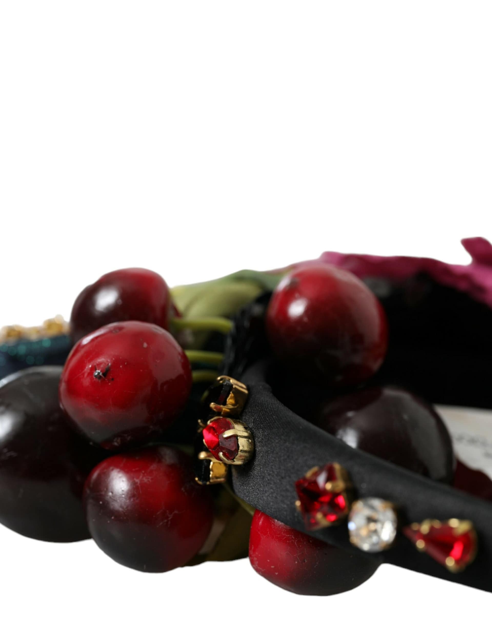 Dolce & Gabbana Red Watermelon Cherry Crystal Hairband Statement Diadem - Image 3