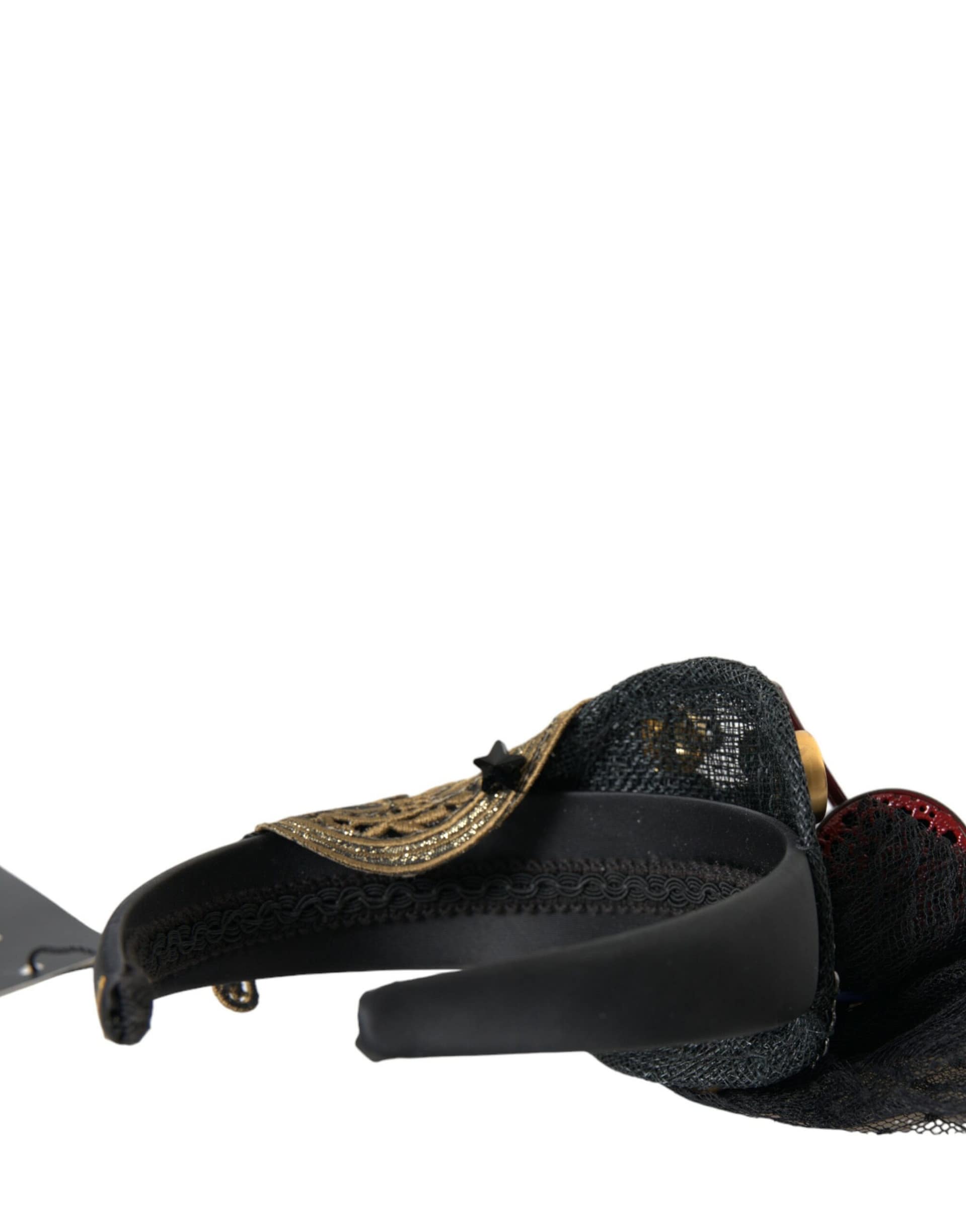 Dolce & Gabbana Multicolor Missile Rocket Crystal Stars Headband Diadem - Image 3