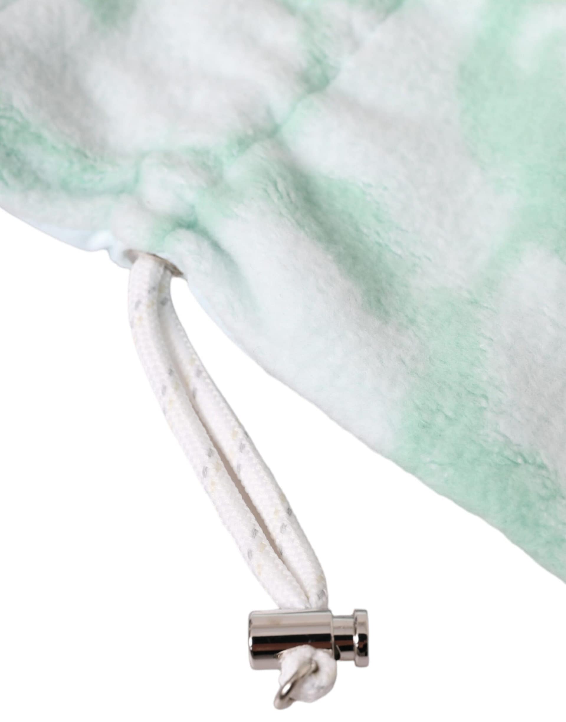 Dolce & Gabbana White Nylon Fleece Wrist Length Mitten Gloves - Image 3