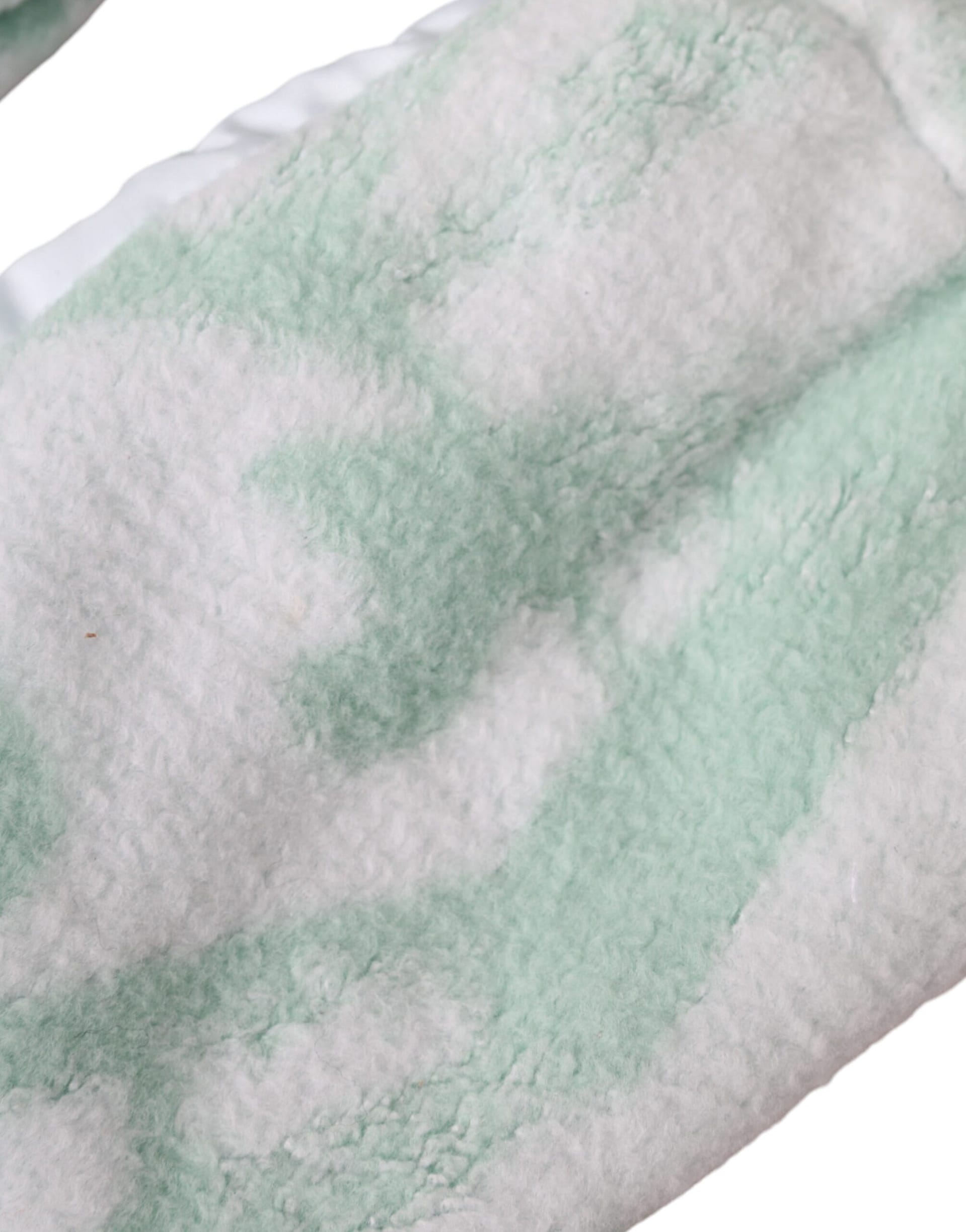 Dolce & Gabbana White Nylon Fleece Wrist Length Mitten Gloves - Image 4