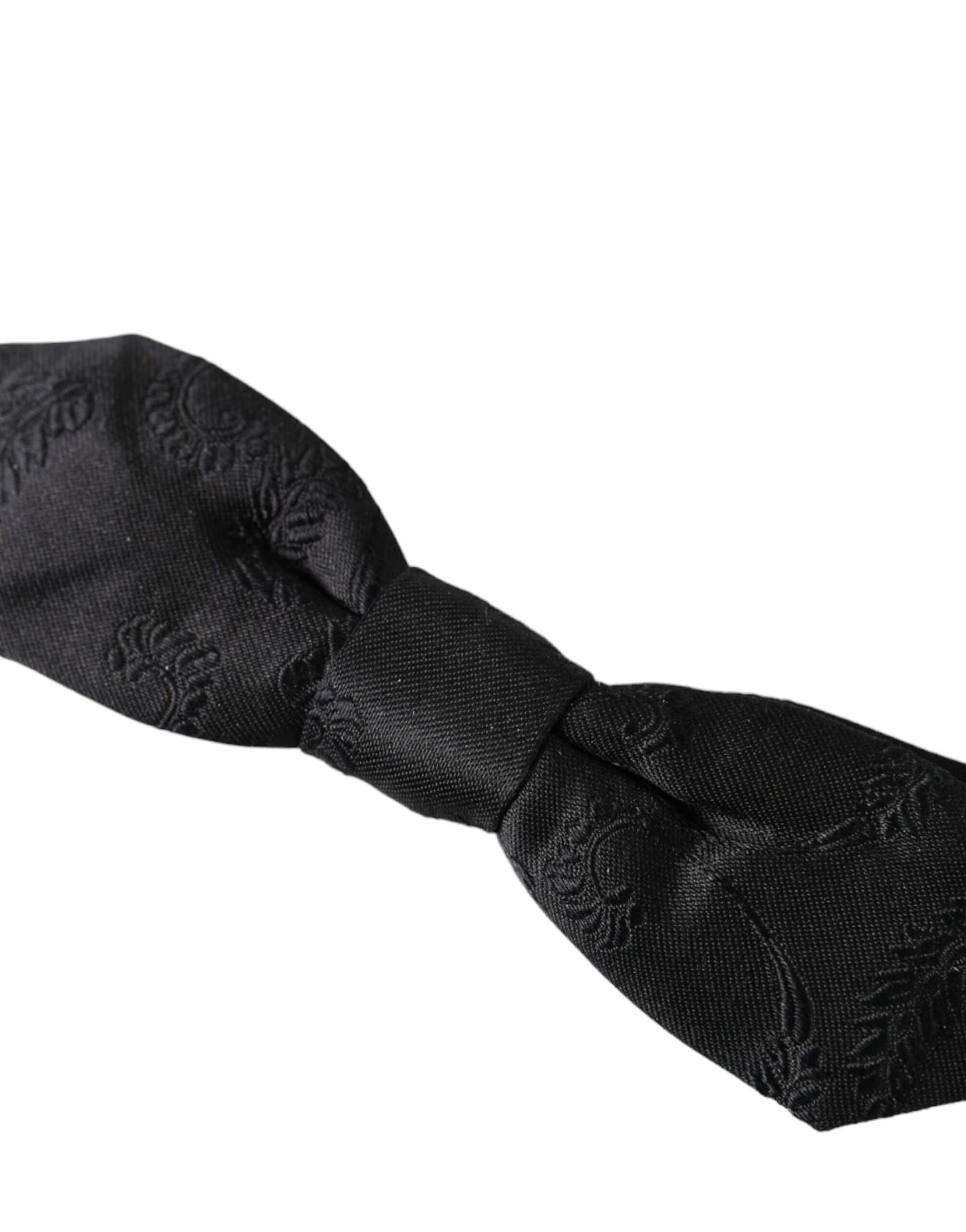 Dolce & Gabbana Multicolor Fantasy Silk Adjustable Neck Bow Tie - Image 3