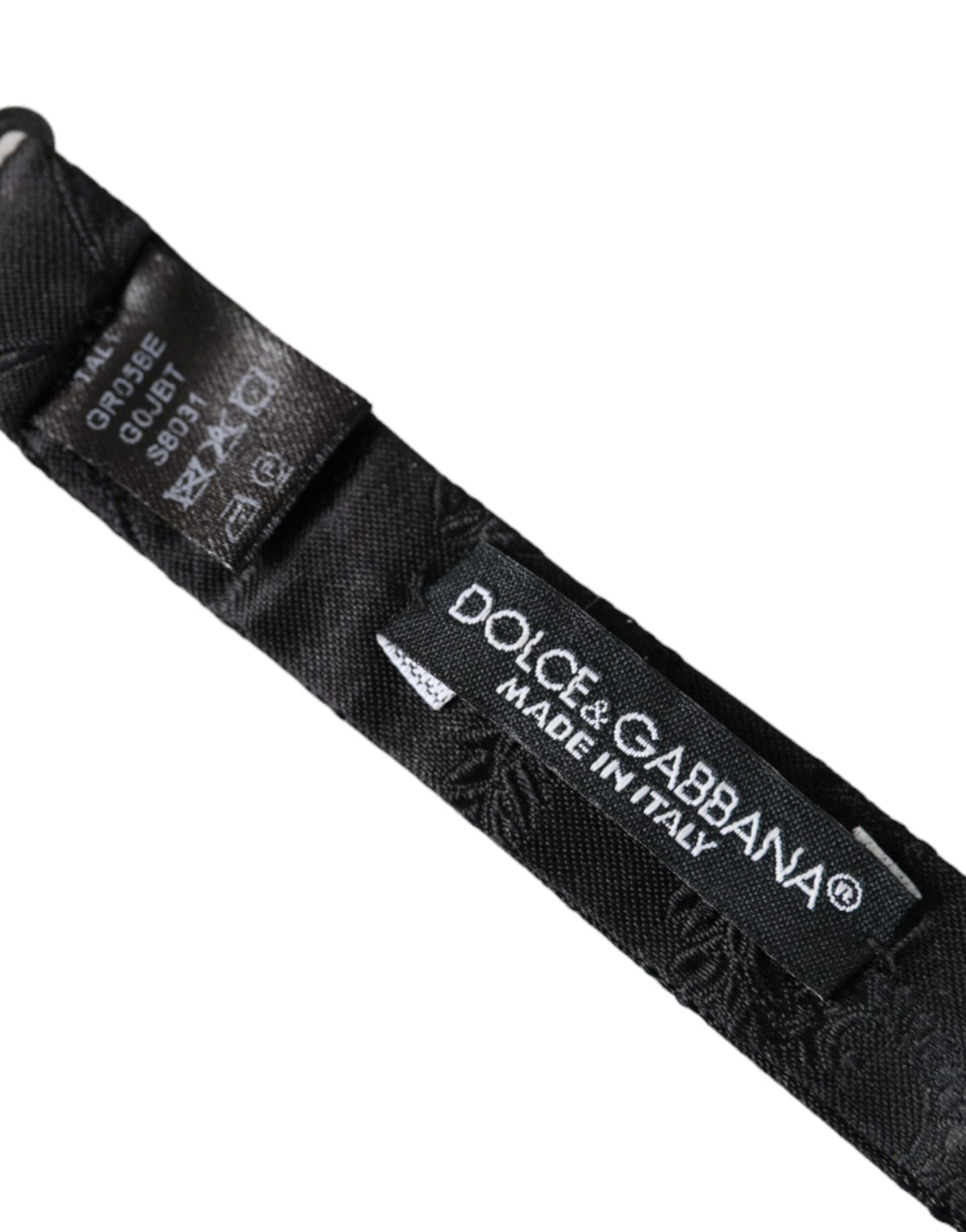 Dolce & Gabbana Multicolor Fantasy Silk Adjustable Neck Bow Tie - Image 6