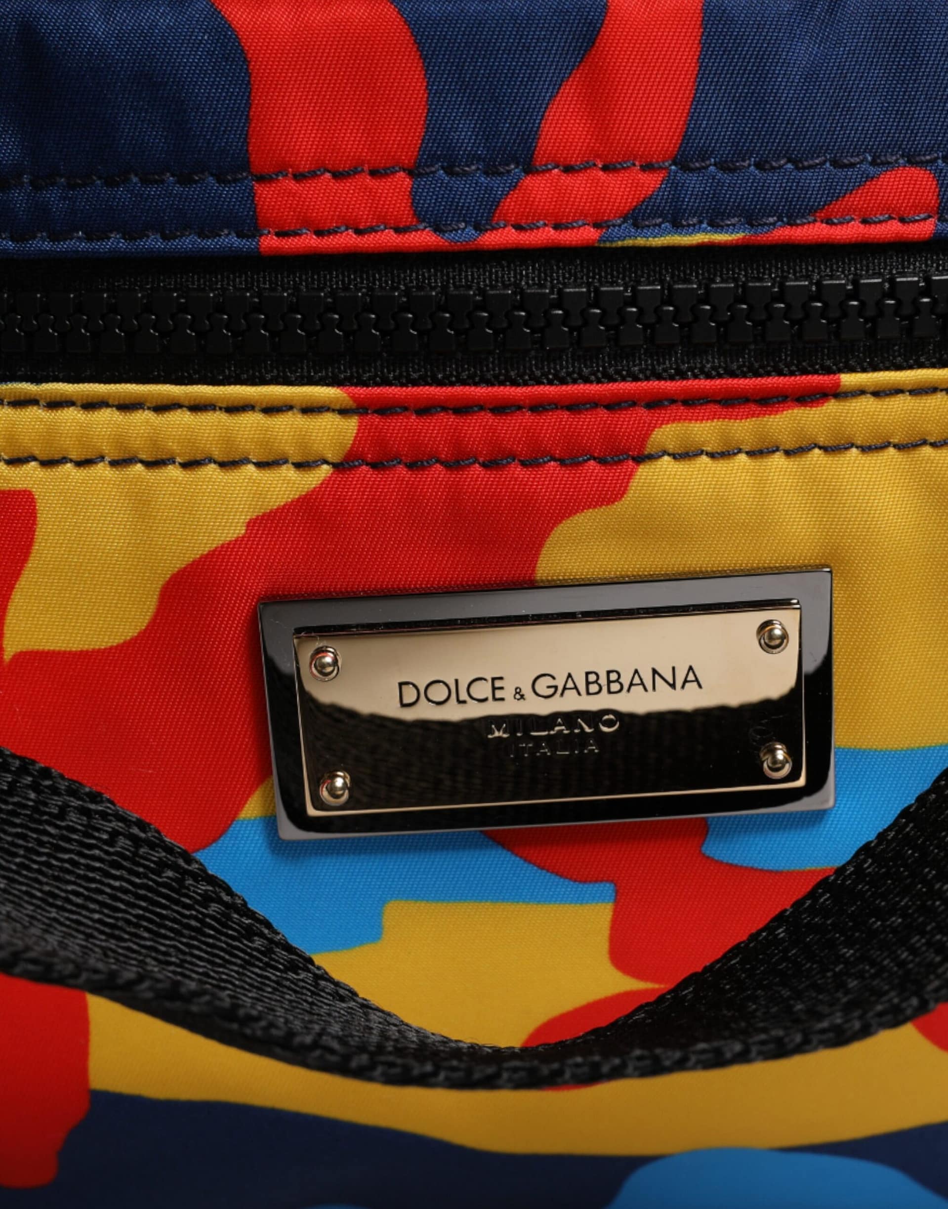 Dolce & Gabbana Multicolor Camouflage Nylon Shopping Tote Bag - Image 3