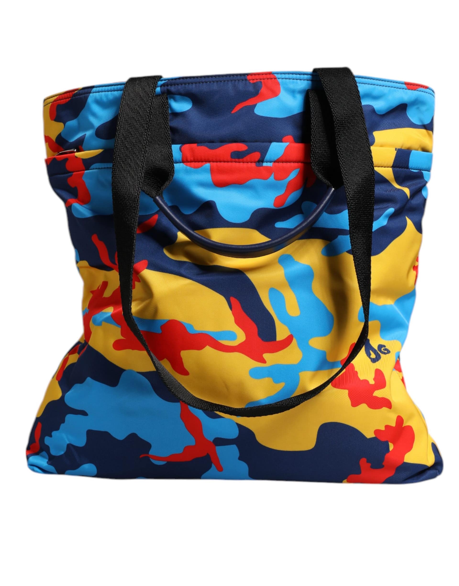 Dolce & Gabbana Multicolor Camouflage Nylon Shopping Tote Bag - Image 5