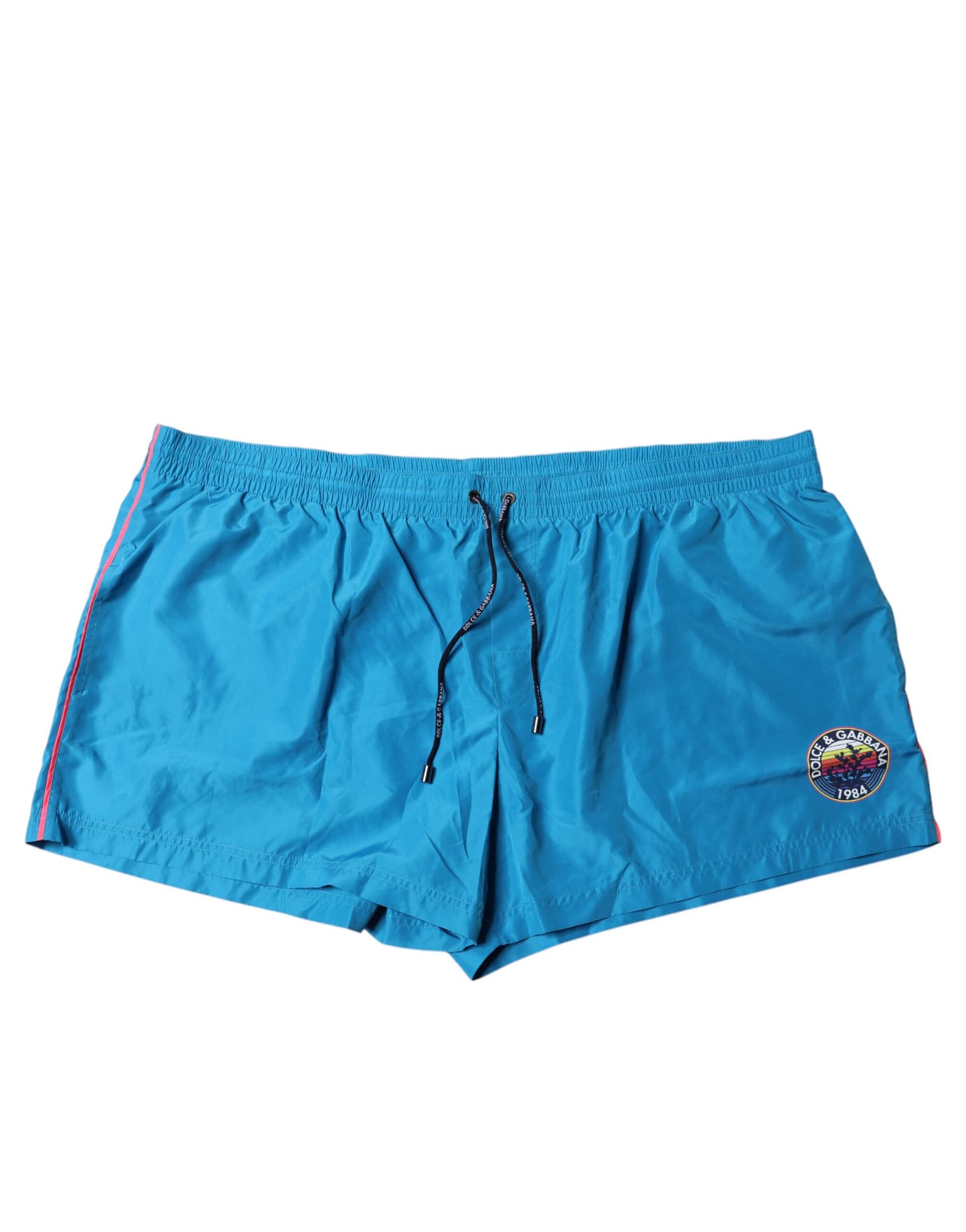 Dolce & Gabbana Turquoise Logo Beachwear Shorts 2Pc Swimwear - Image 2