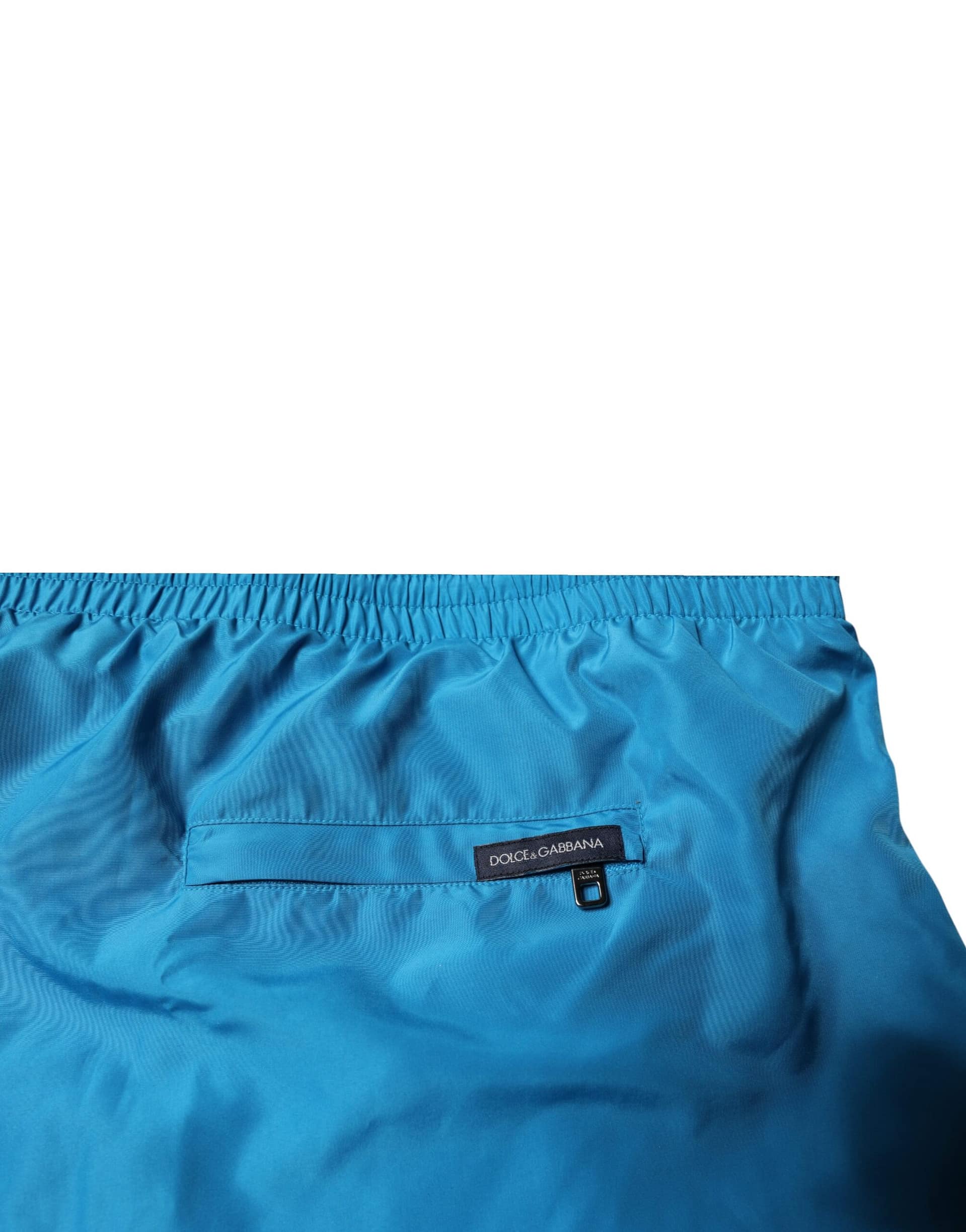Dolce & Gabbana Turquoise Logo Beachwear Shorts 2Pc Swimwear - Image 4