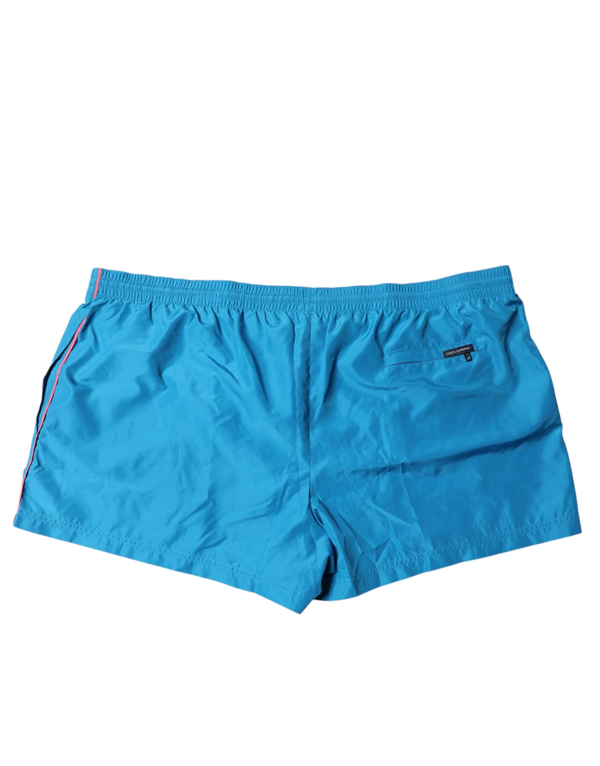 Dolce & Gabbana Turquoise Logo Beachwear Shorts 2Pc Swimwear - Image 5