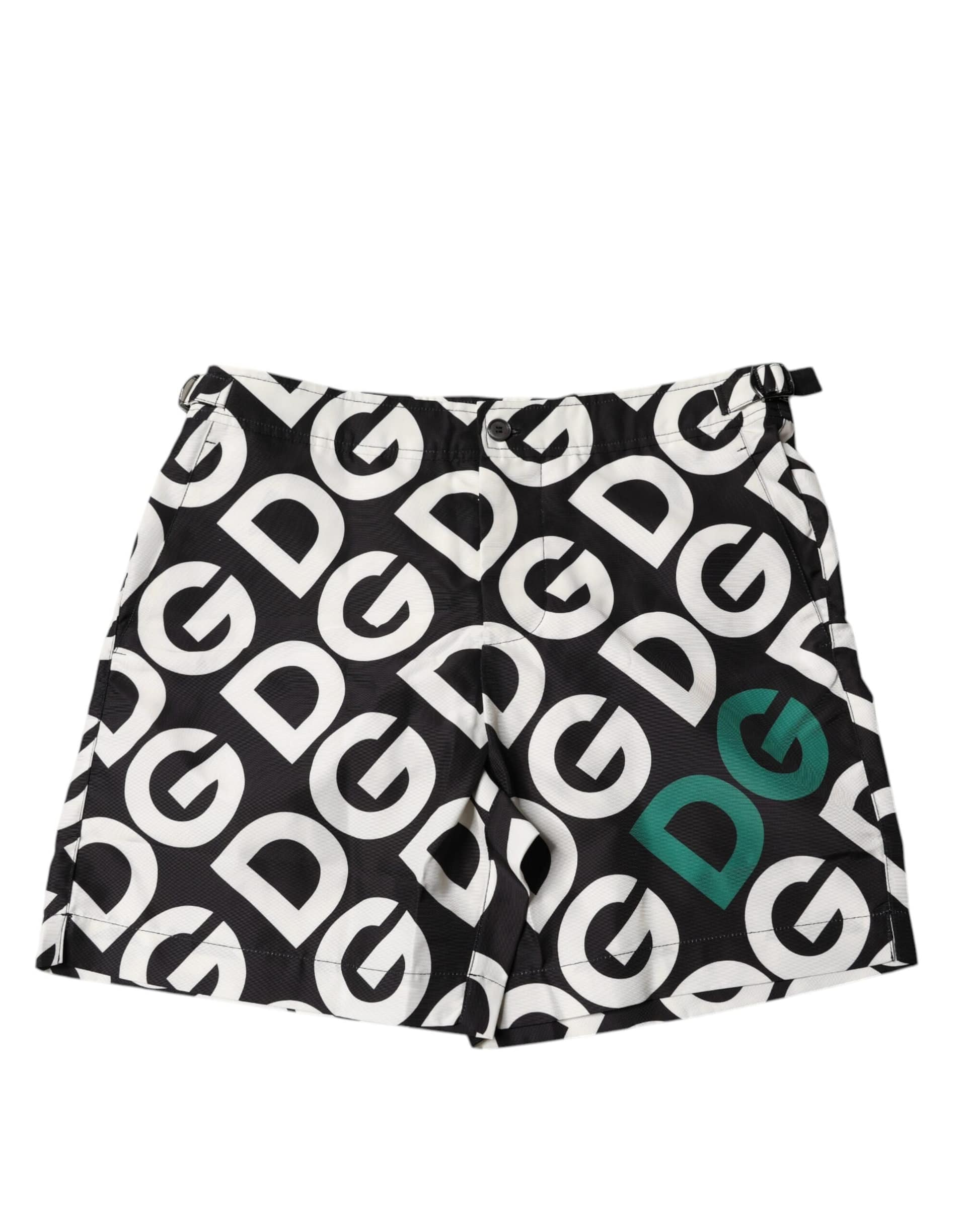 Dolce & Gabbana Black White Logo Beachwear Shorts Swimwear - Image 2