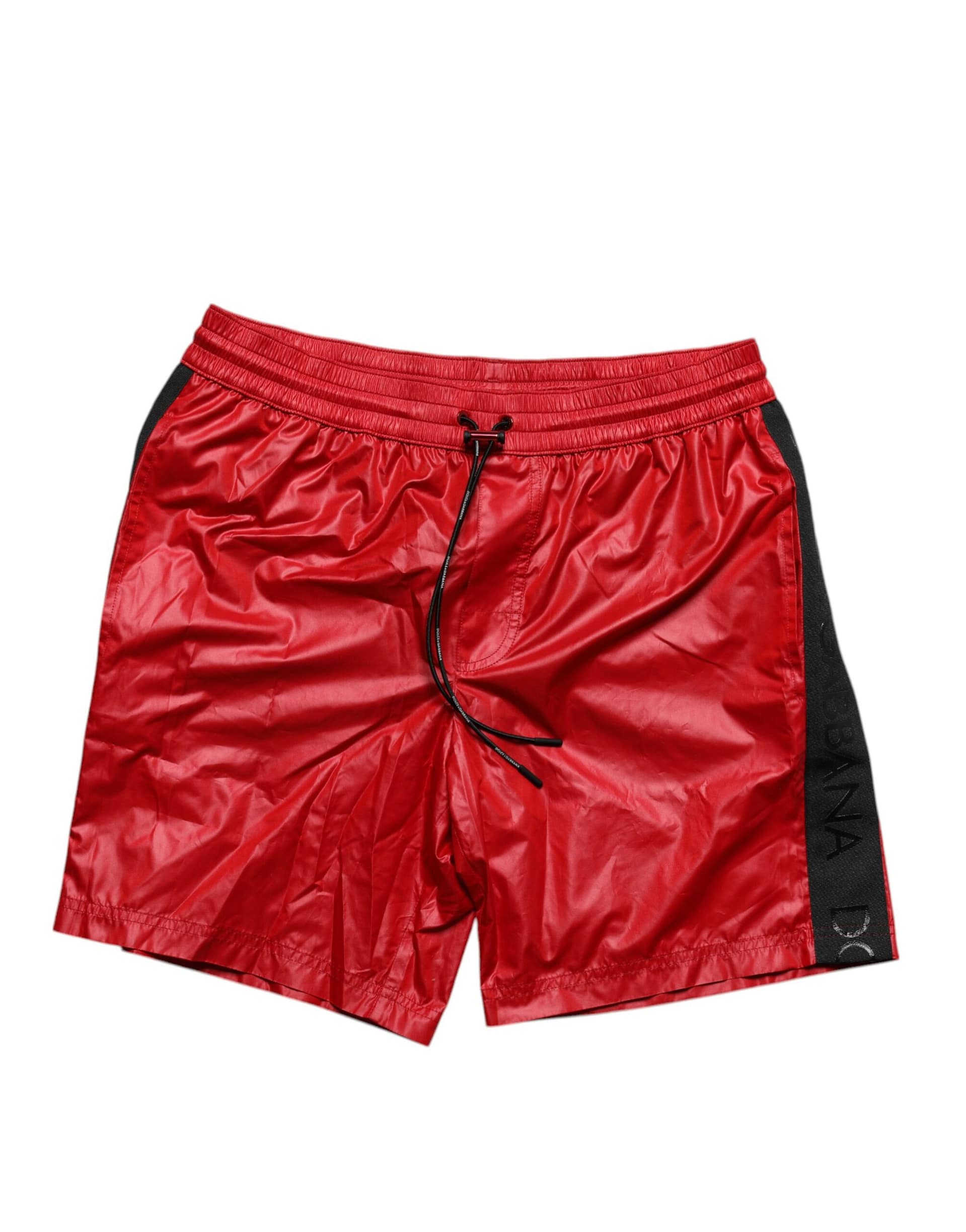 Dolce & Gabbana Red Polyester Beachwear Shorts 2Pc Swimwear - Image 2