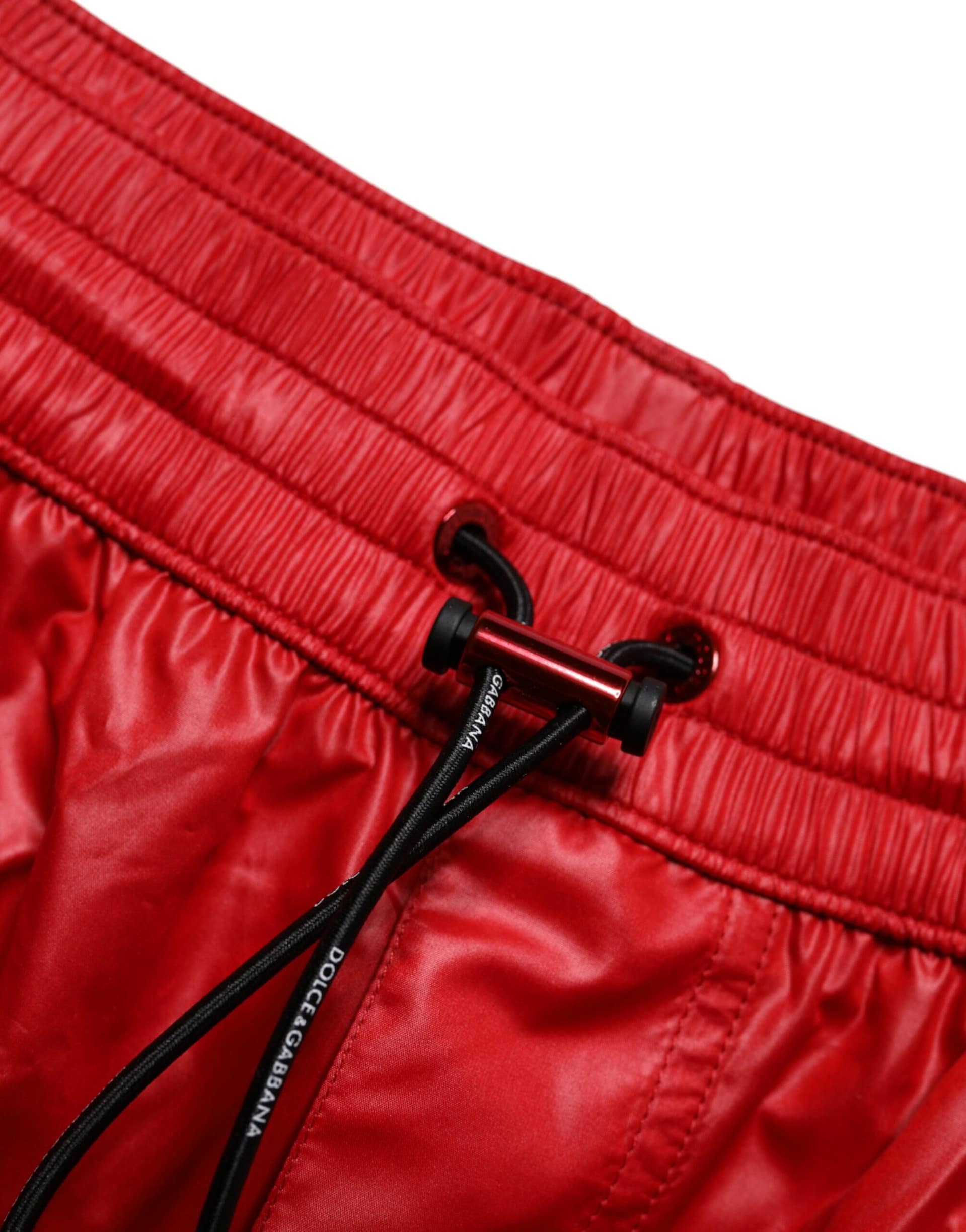 Dolce & Gabbana Red Polyester Beachwear Shorts 2Pc Swimwear - Image 5