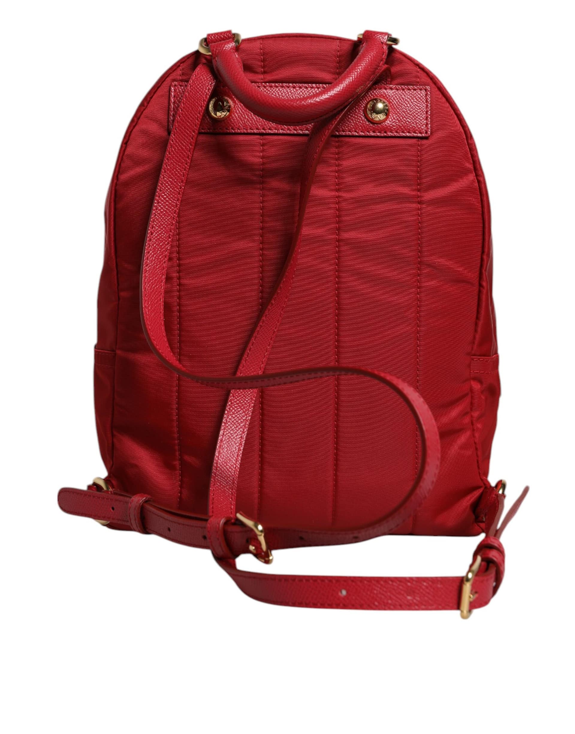 Dolce & Gabbana Red #DGFAMILY VULCANO Embellishment Backpack Bag - Image 4