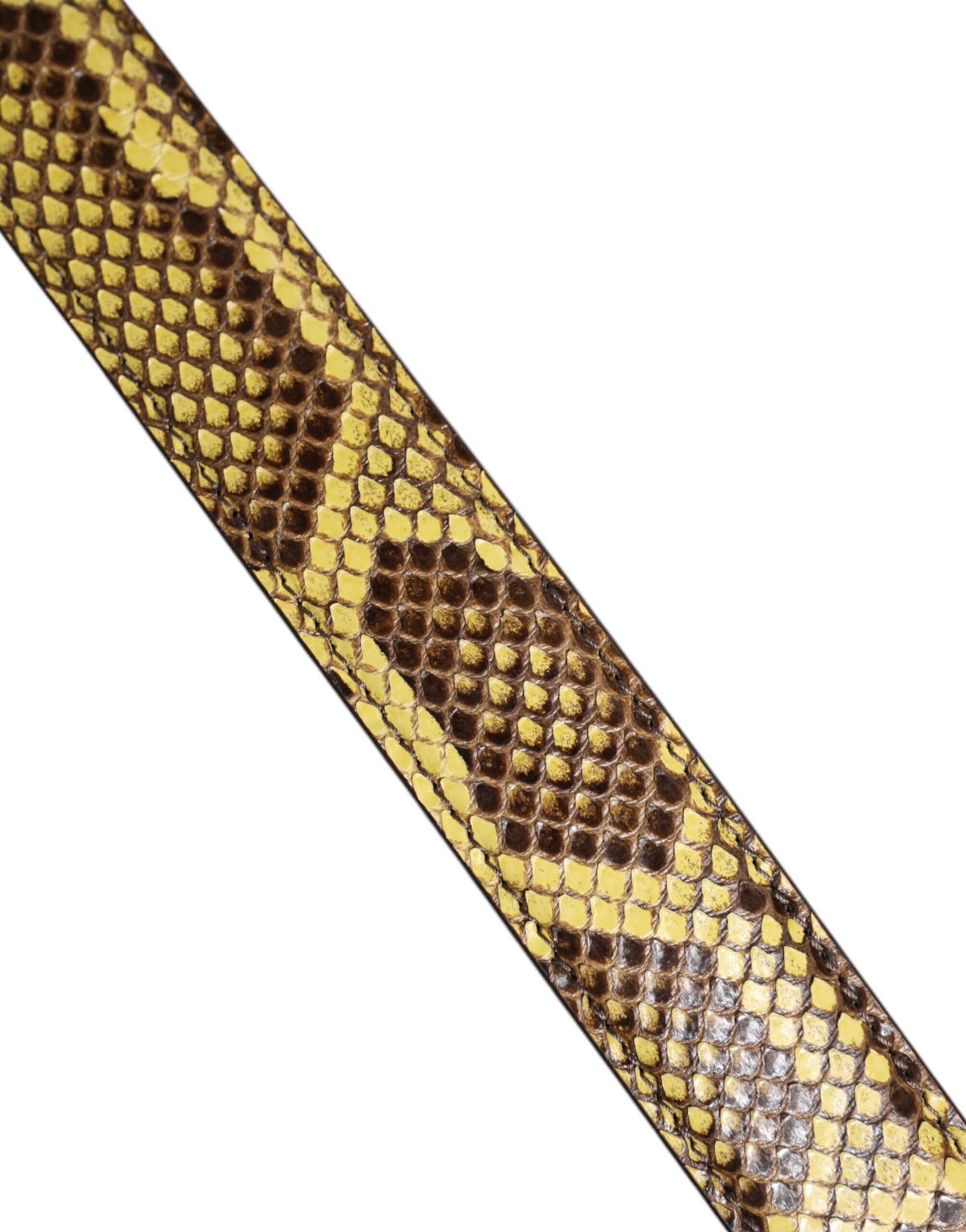 Dolce & Gabbana Yellow Exotic Leather Bag Shoulder Strap - Image 5