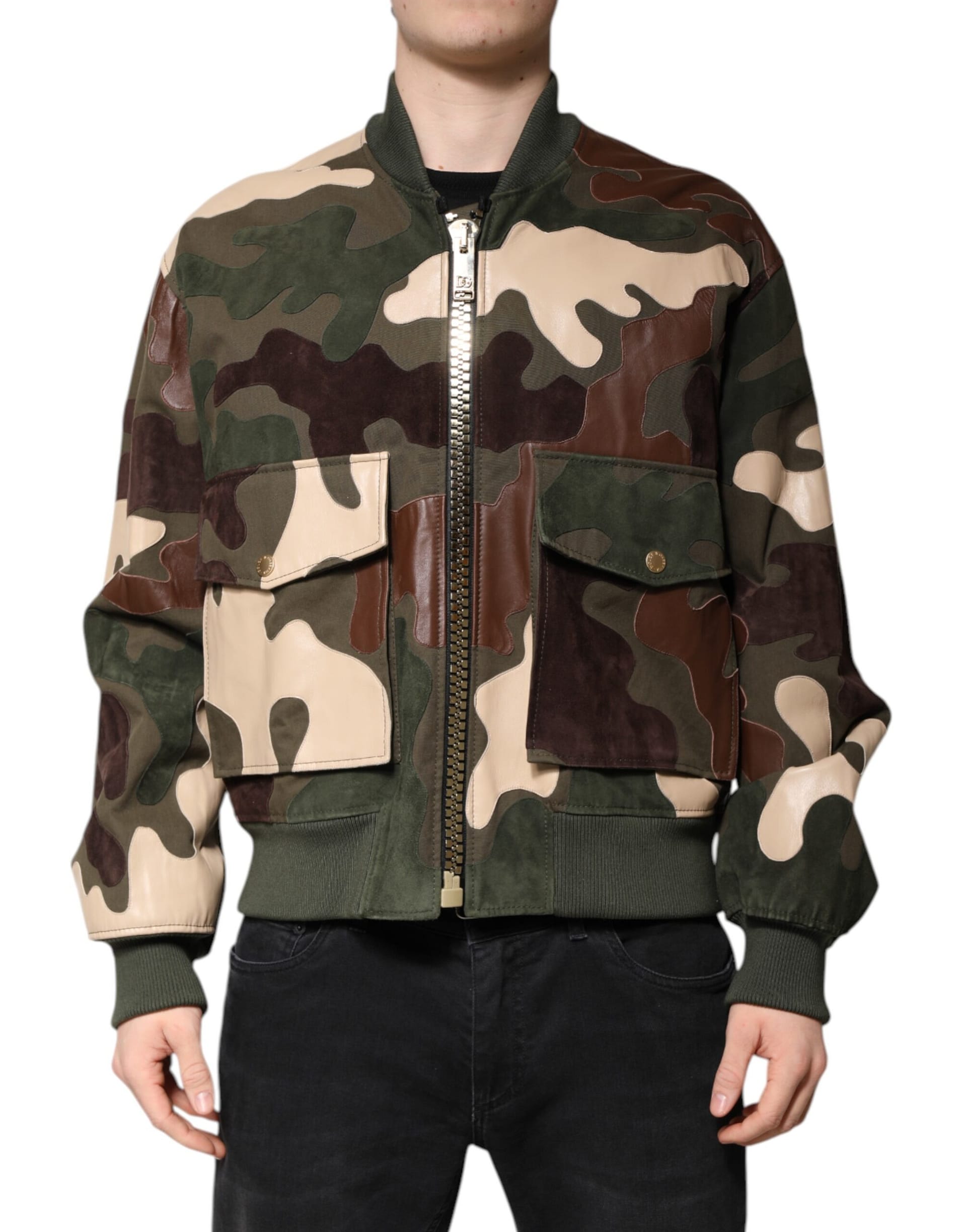 Dolce & Gabbana Multicolor Cotton Bomber Full Zip Jacket - Image 2