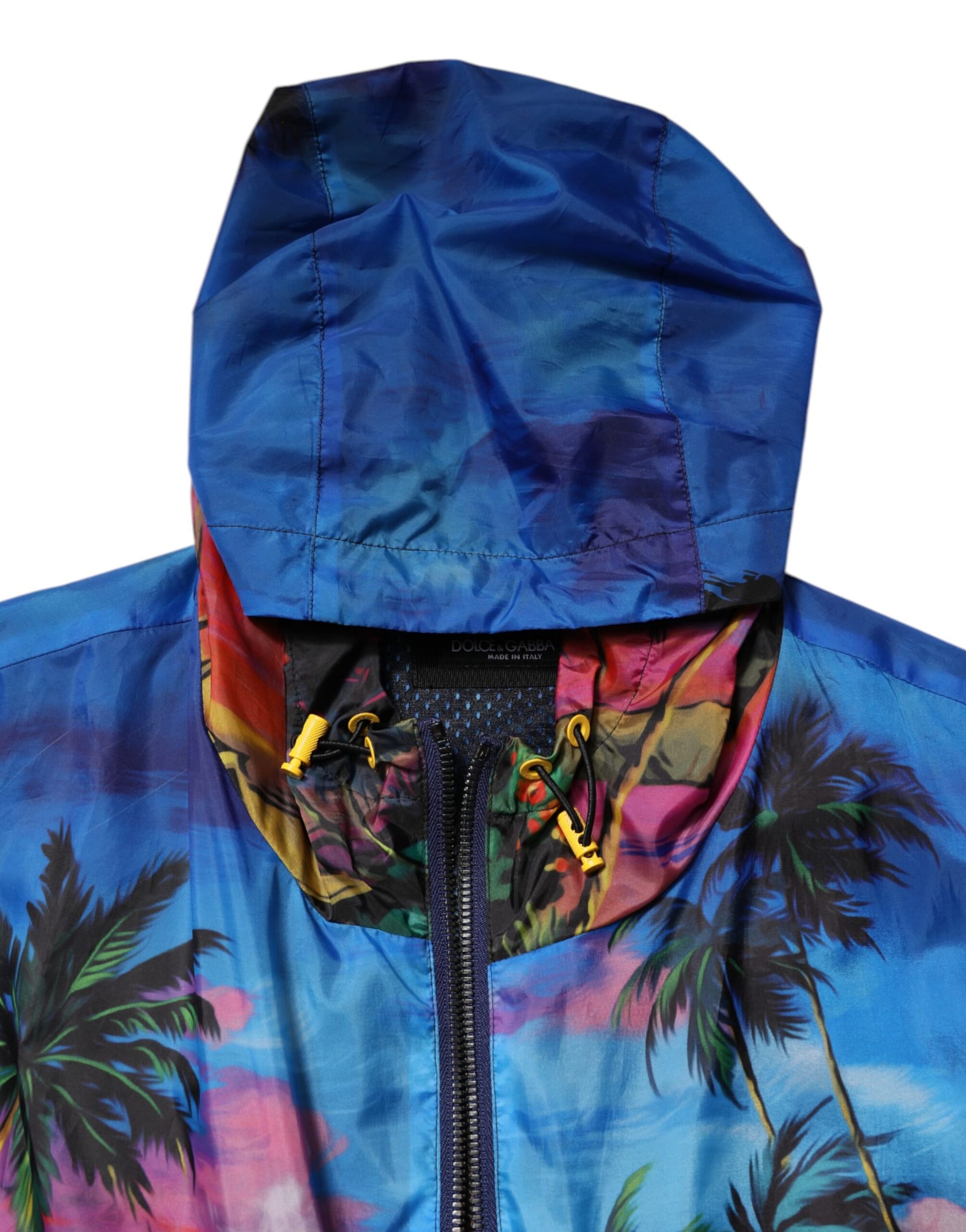 Dolce & Gabbana Multicolor Print Hooded Windbreaker Jacket - Image 5