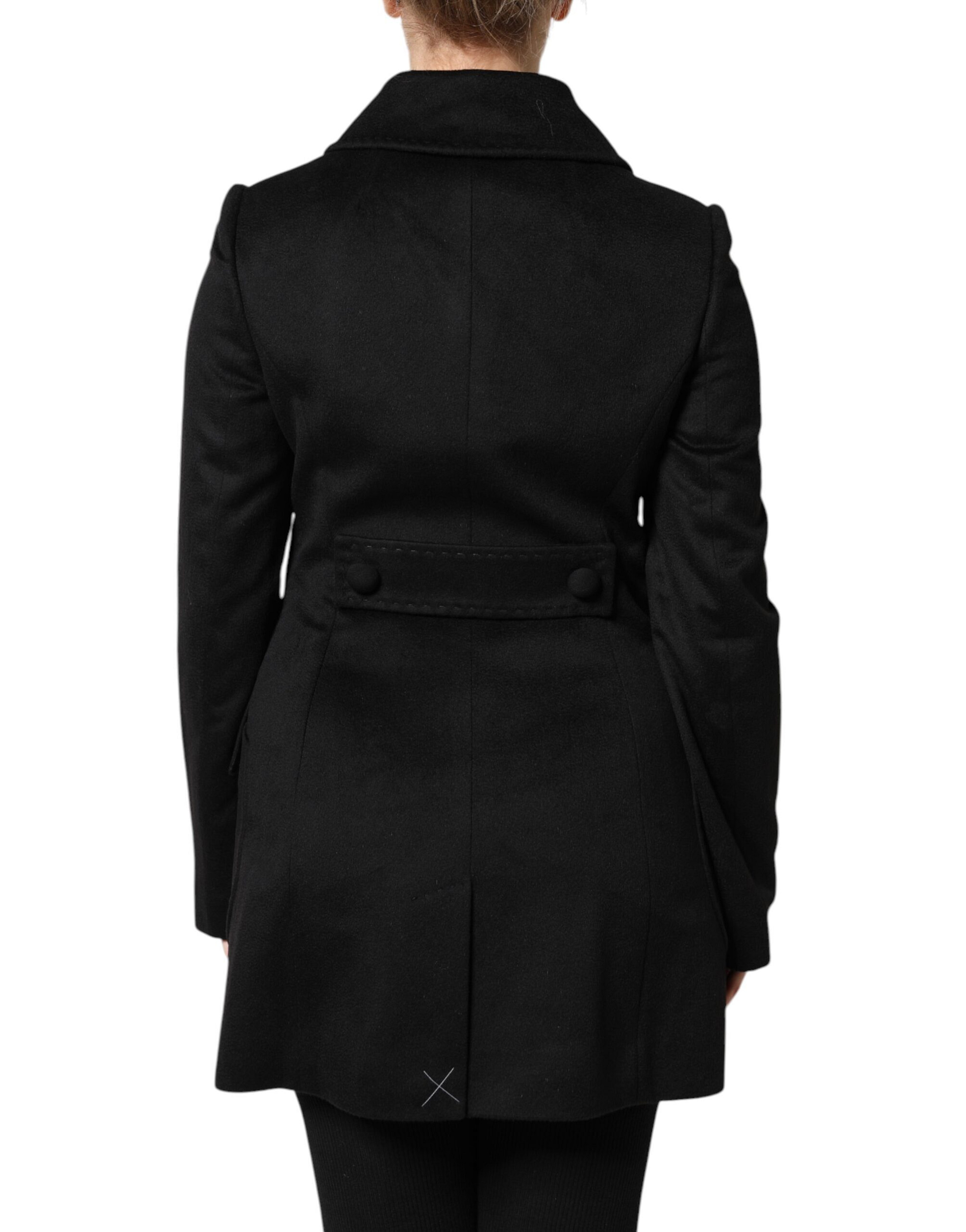 Dolce & Gabbana Black Wool Sartoria Italiano Blazer Jacket - Image 4