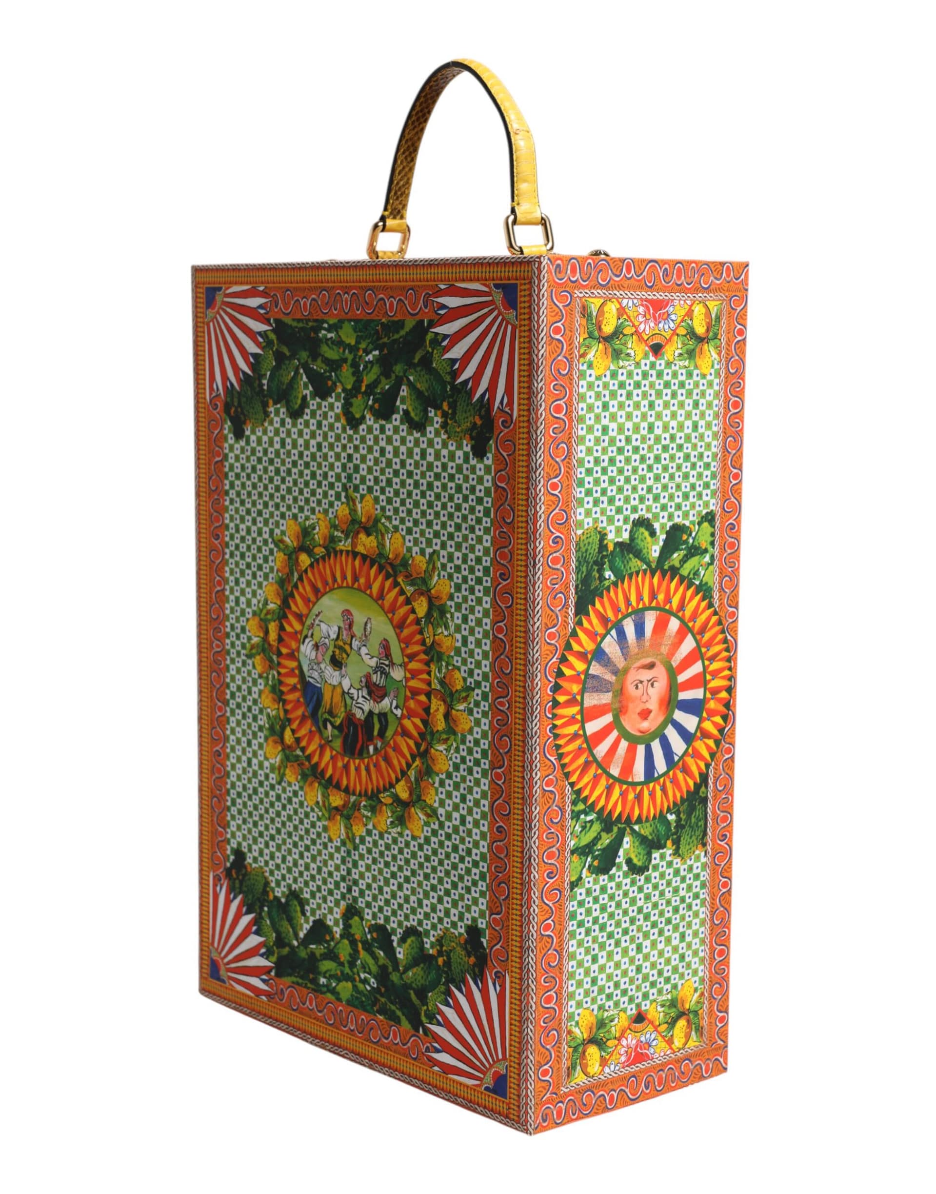 Dolce & Gabbana Red Dress Ceramic Porcelain Fashion Box Leather Sicily Dolls - Image 4