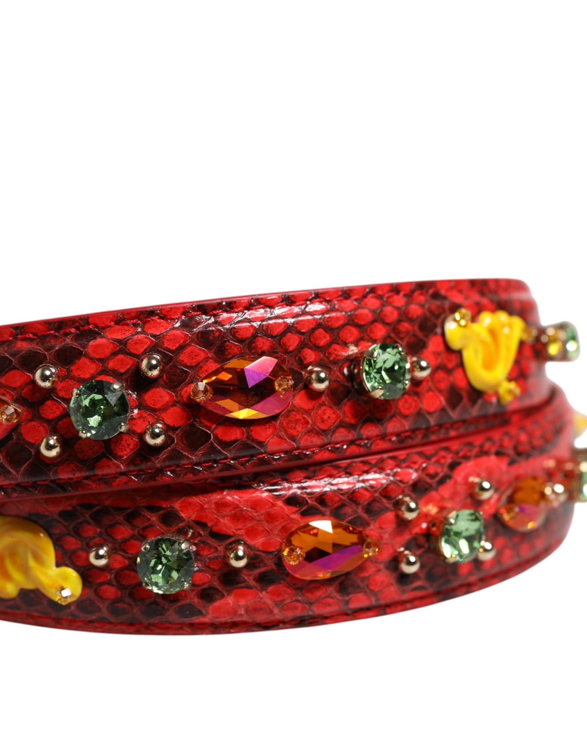 Dolce & Gabbana Multicolor Embellished Handbag Accessory Shoulder Strap - Image 3