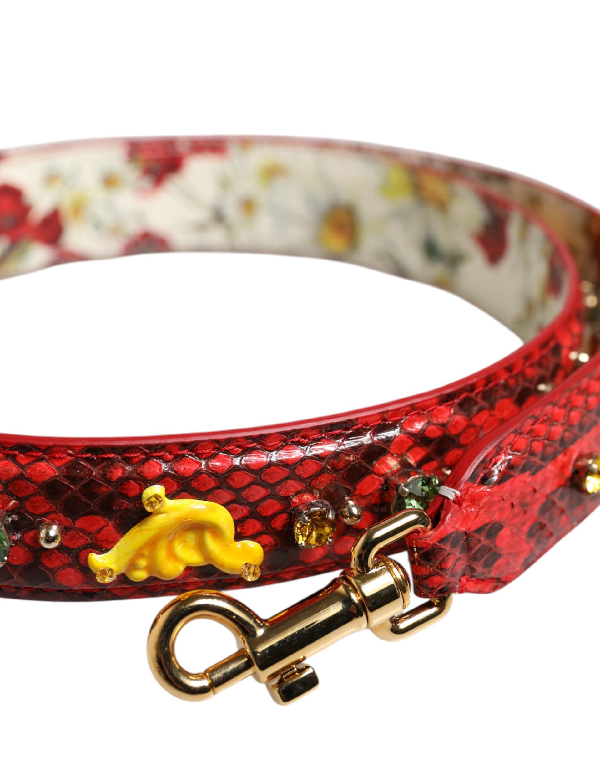 Dolce & Gabbana Multicolor Embellished Handbag Accessory Shoulder Strap - Image 4