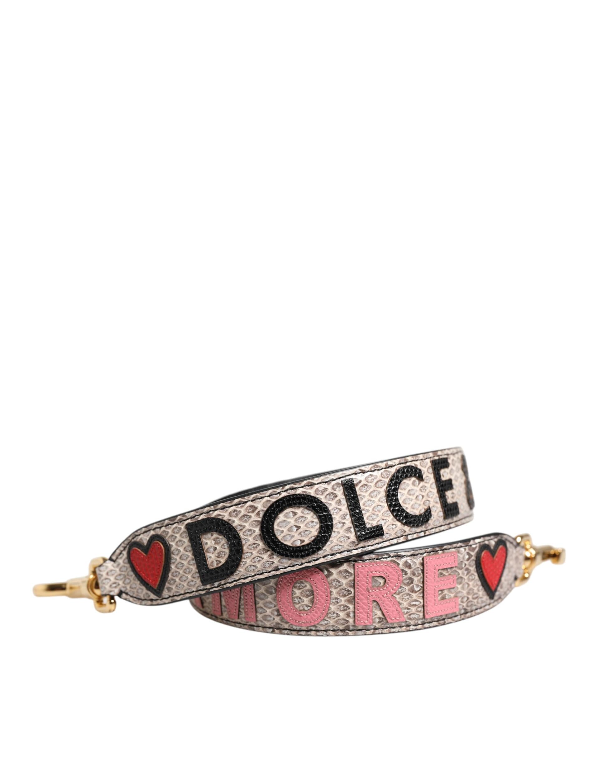 Dolce & Gabbana Multicolor DG AMORE Patch Bag Accessory Shoulder Strap - Image 2