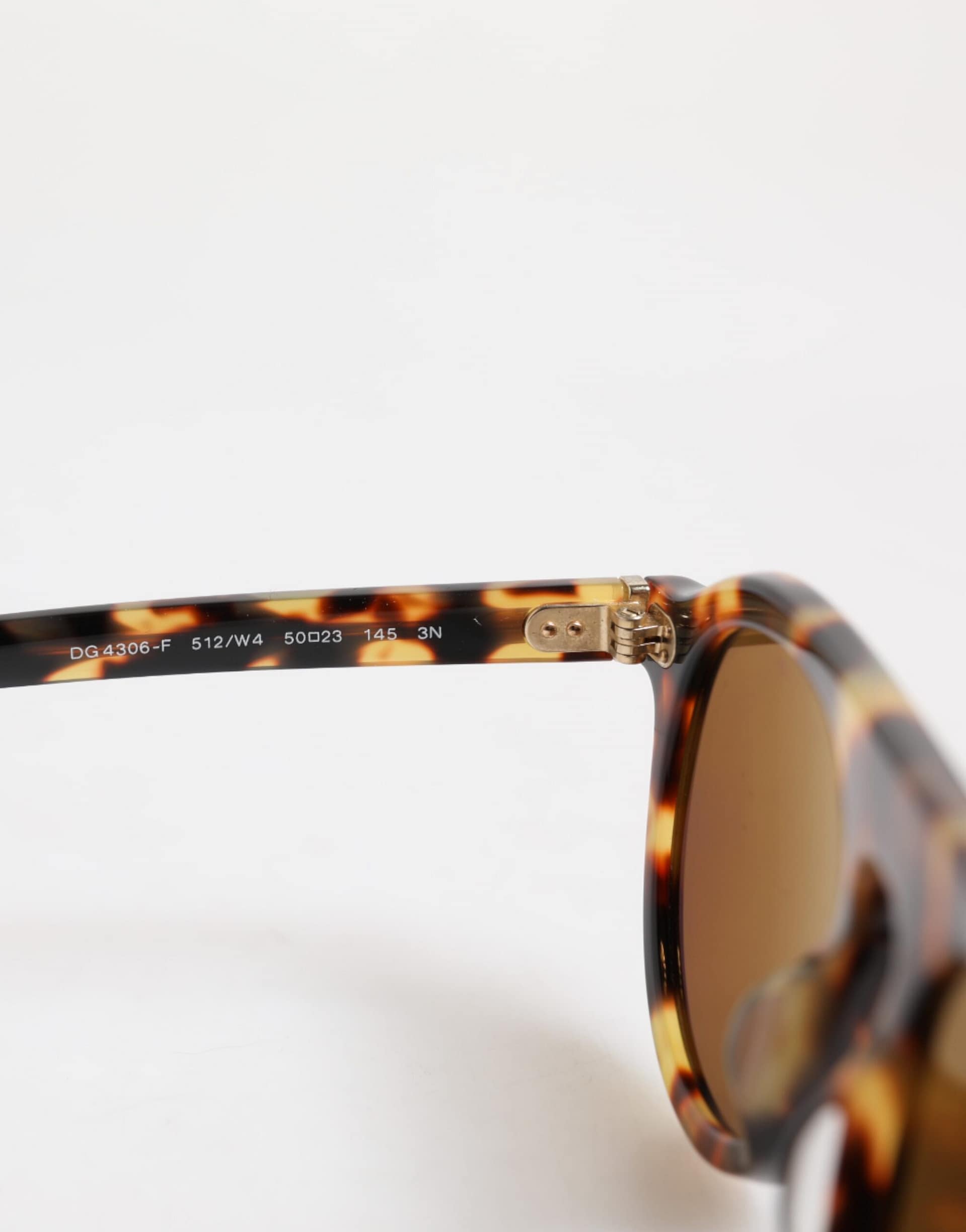 Dolce & Gabbana Brown Acetate Round Leopard Print Eyewear Sunglasses - Image 6