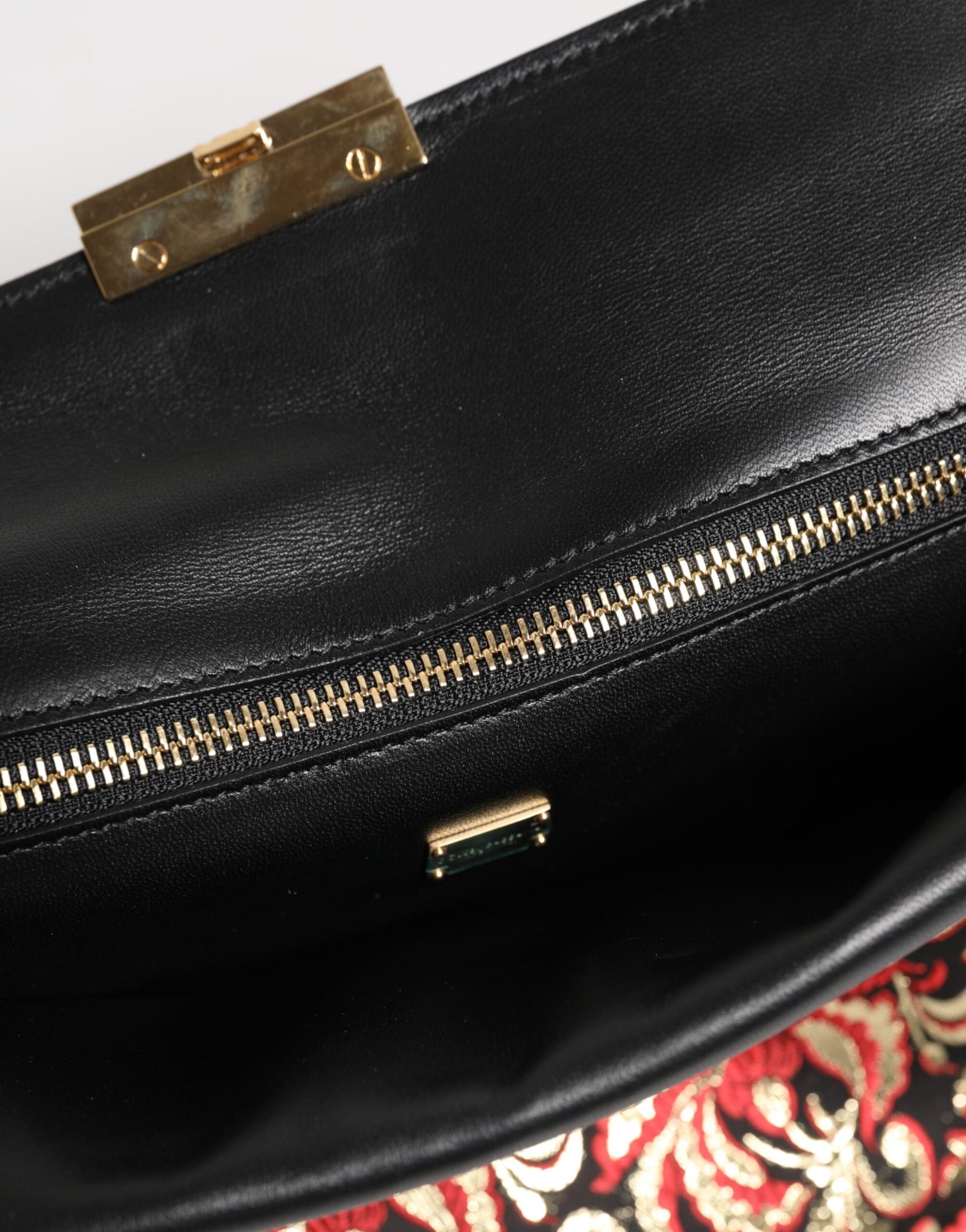 Dolce & Gabbana Multicolor Jacquard Floral Document Briefcase Bag - Image 8